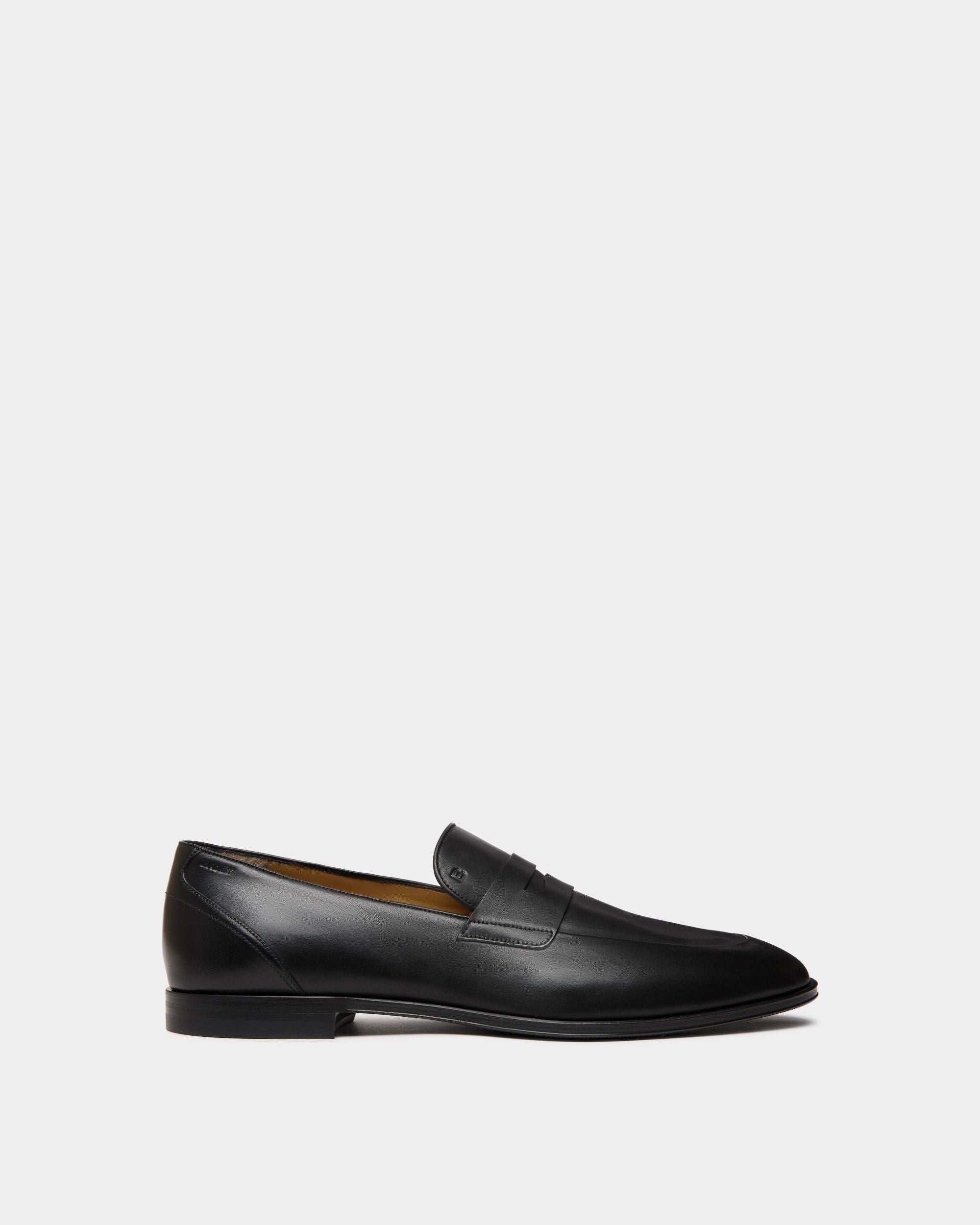Westminster Loafer in Black Leather - Men's - Bally - 01