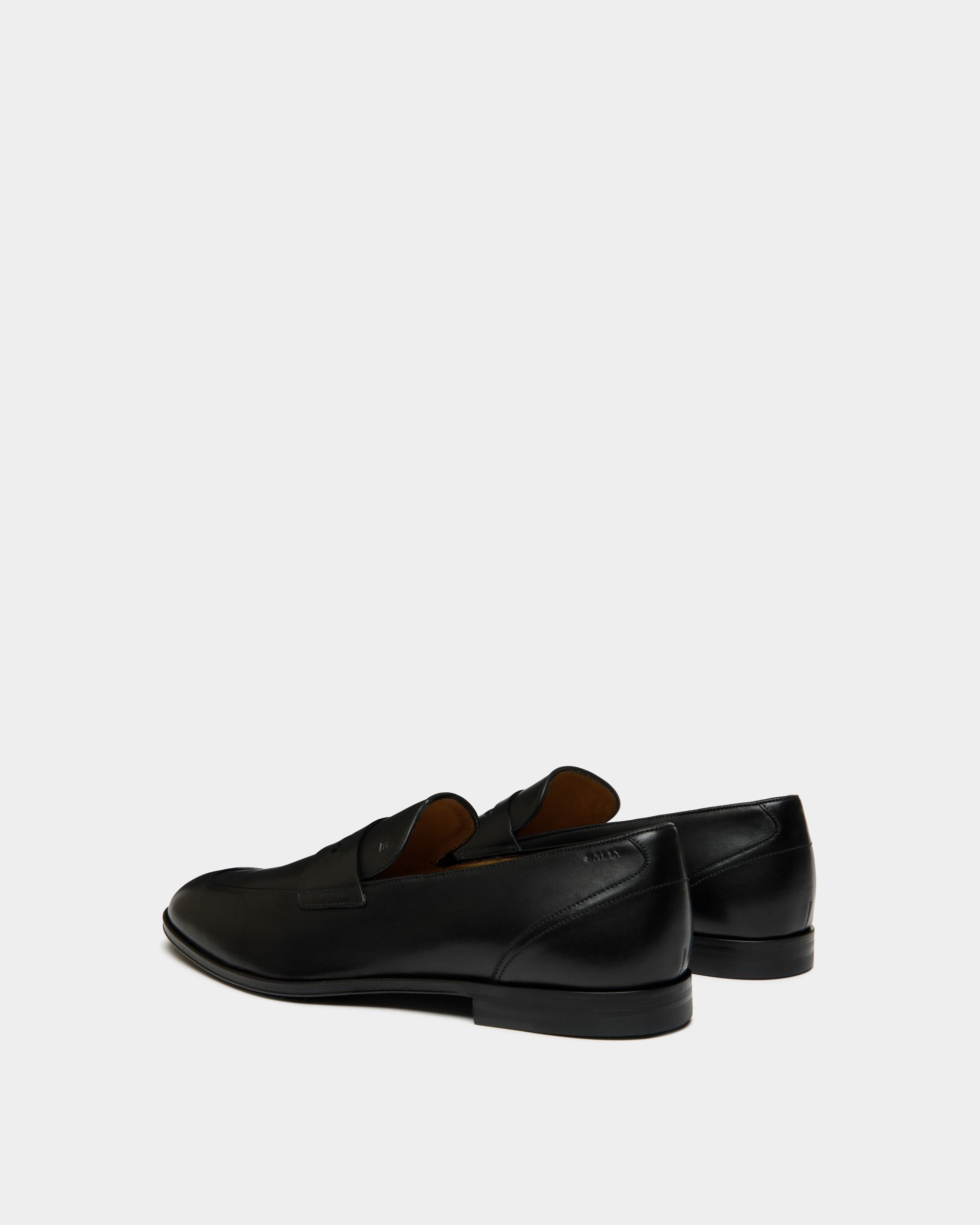 Westminster Loafer in Black Leather - Men's - Bally - 03