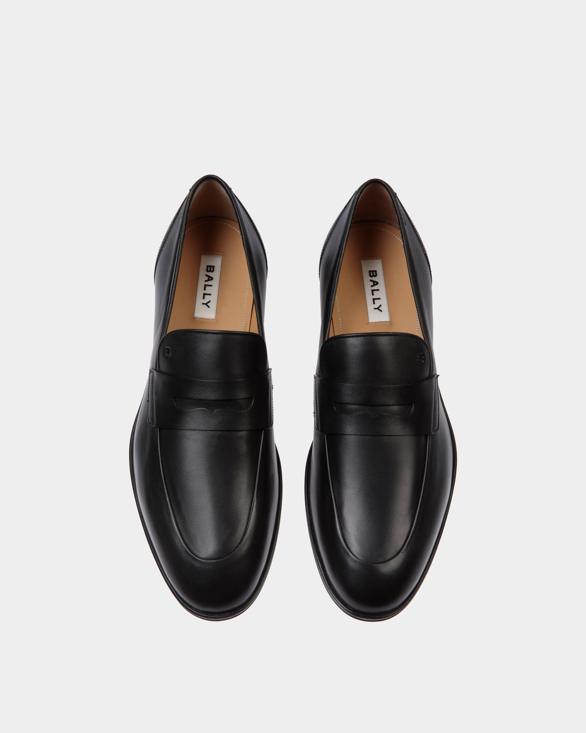 Westminster Loafer in Black Leather - Men's - Bally - 04