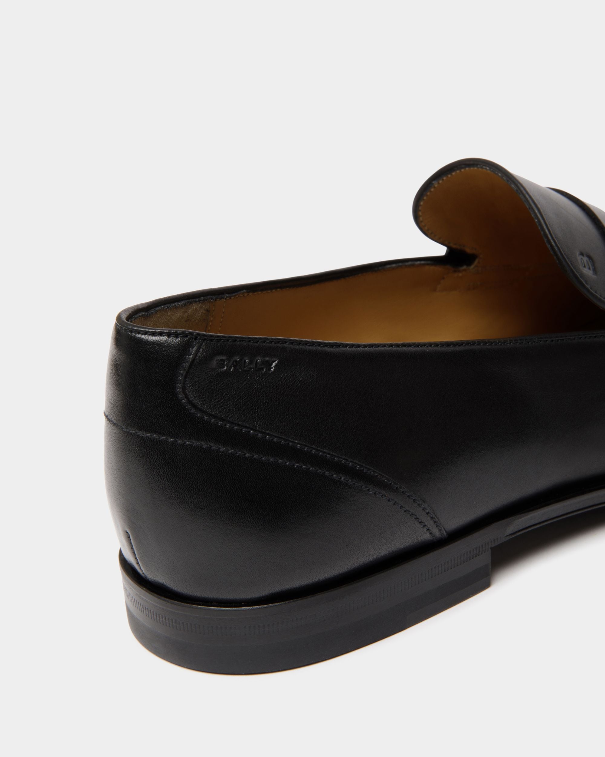 Westminster Loafer in Black Leather - Men's - Bally - 05