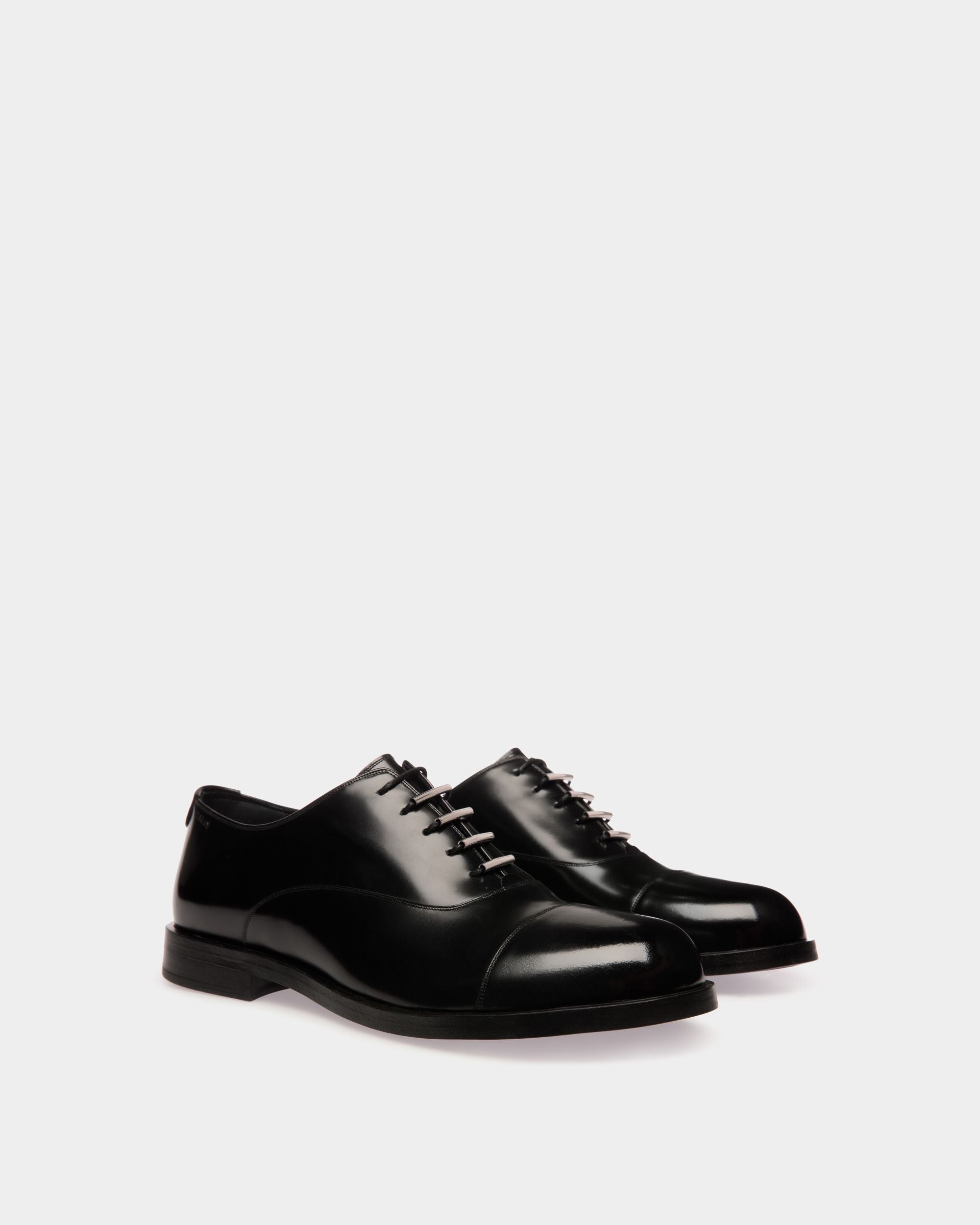 Egli Oxford In Black Leather - Men's - Bally - 02