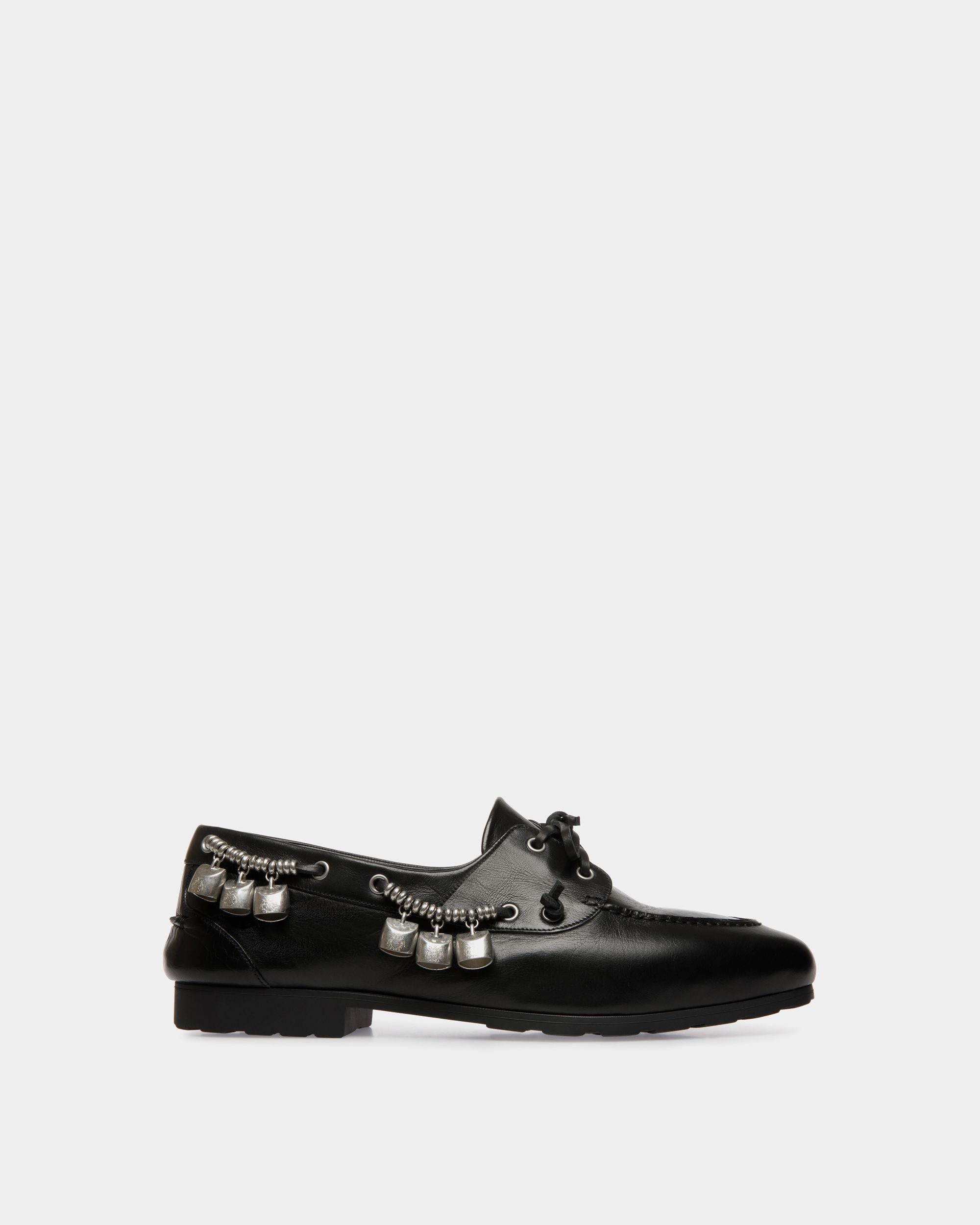 Plume Loafer In Black Leather - Men's - Bally - 01