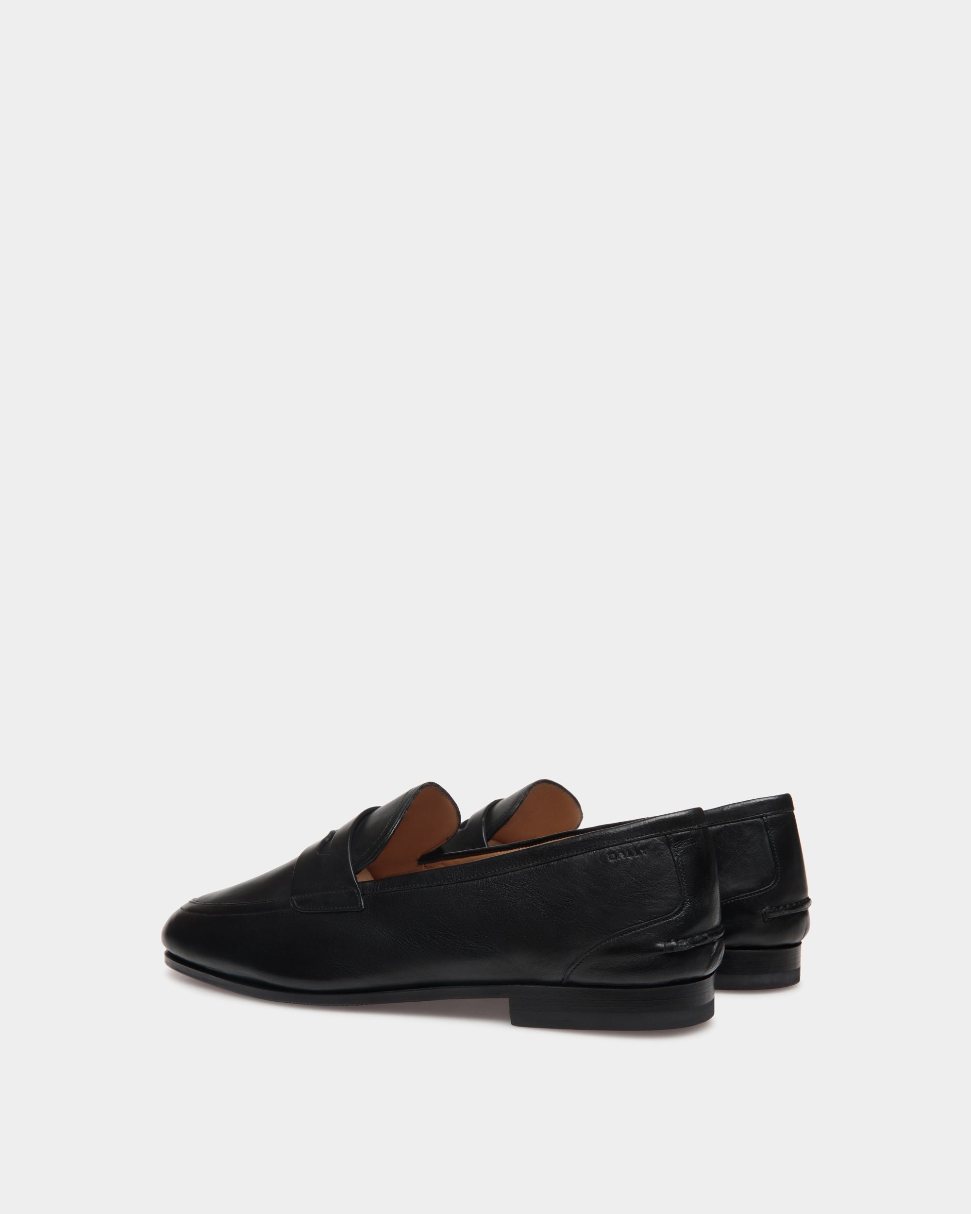 Plume Loafer in Black Leather - Men's - Bally - 03