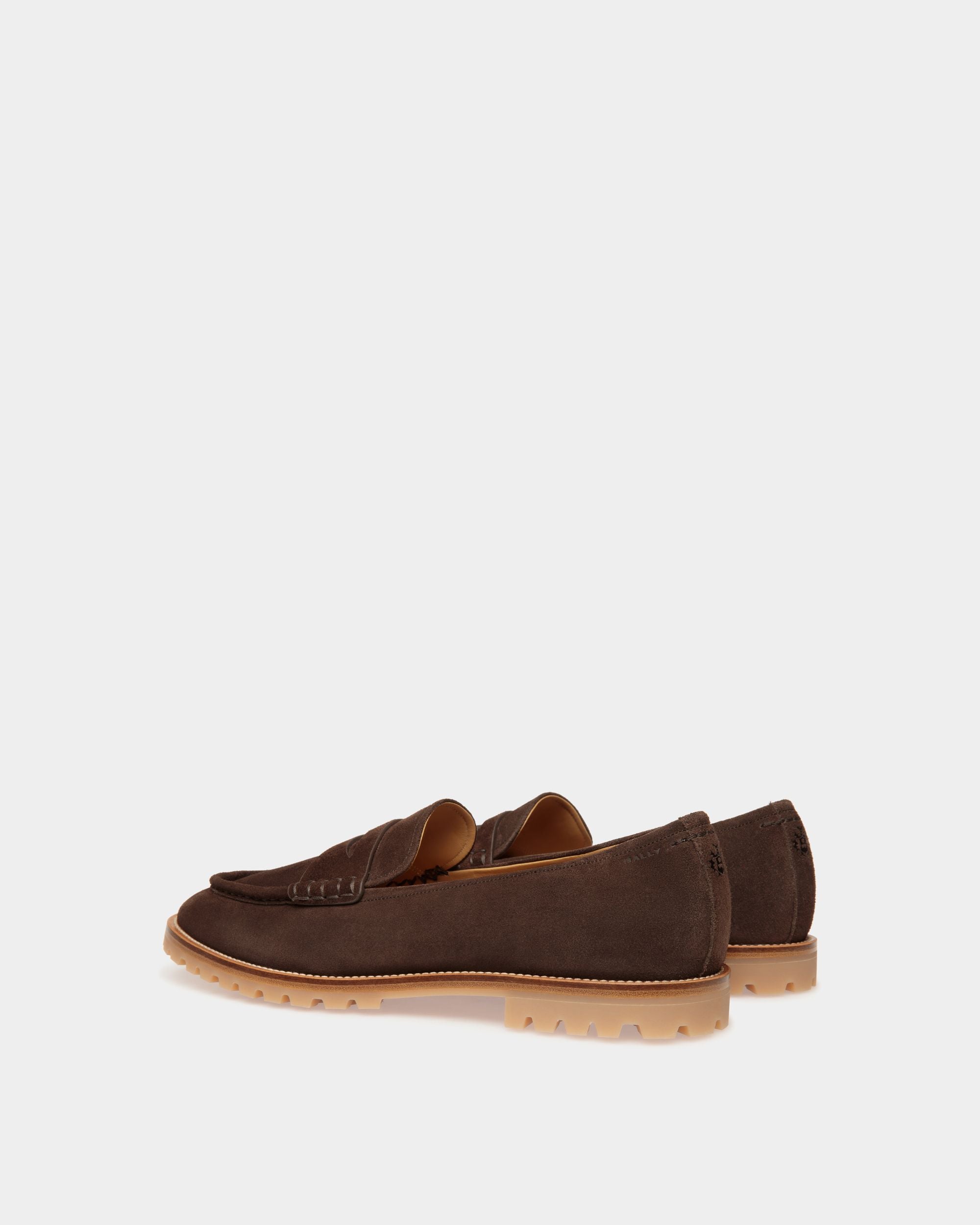 Solaria Loafer in Ebano Suede - Men's - Bally - 04