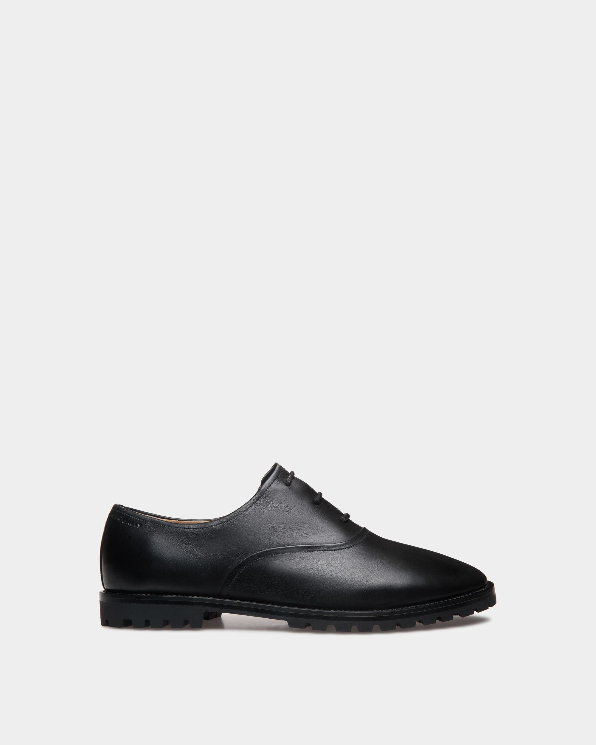 Solaria Oxford in Black Leather - Men's - Bally - 01