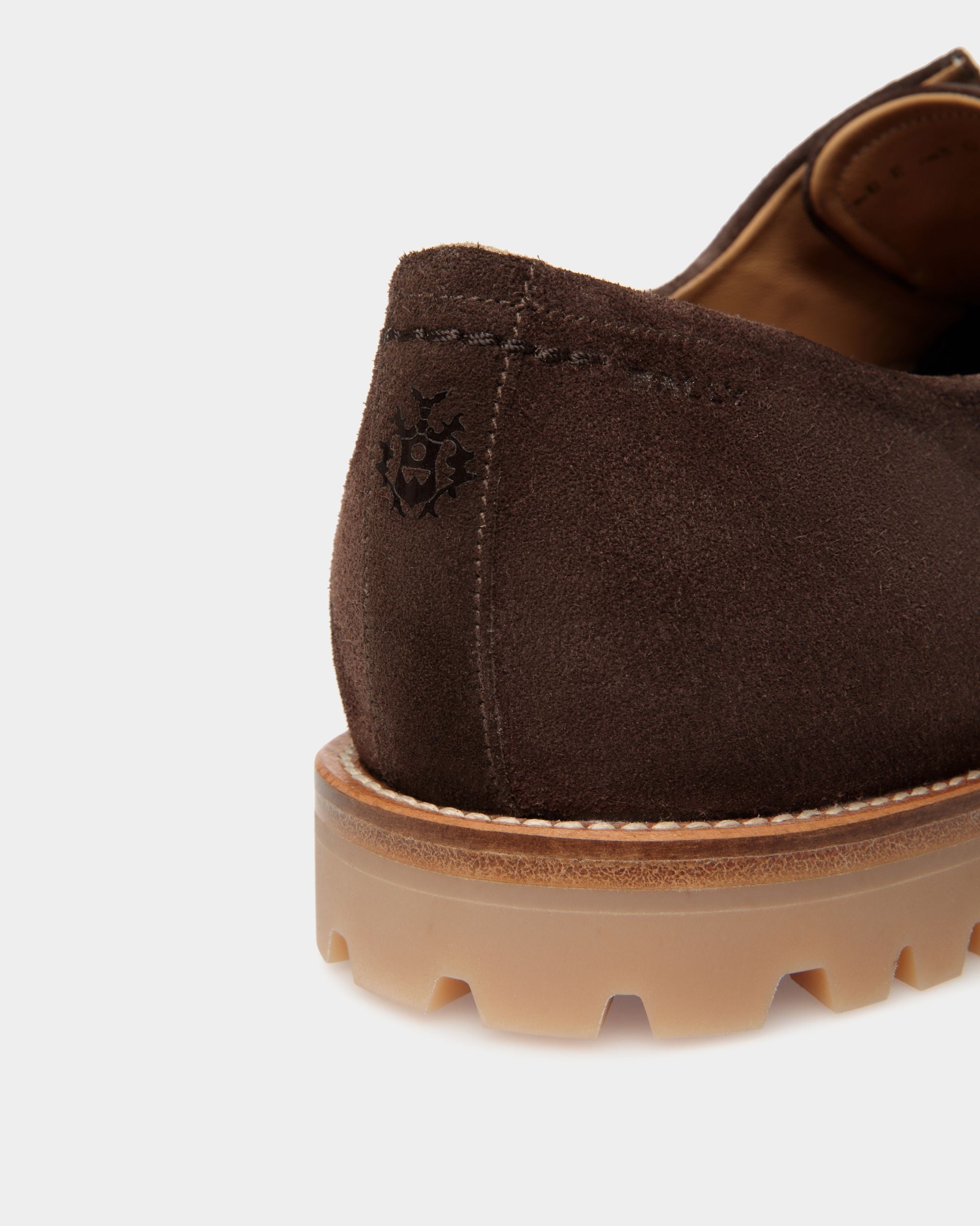 Solaria Oxford in Ebano Suede - Men's - Bally - 06