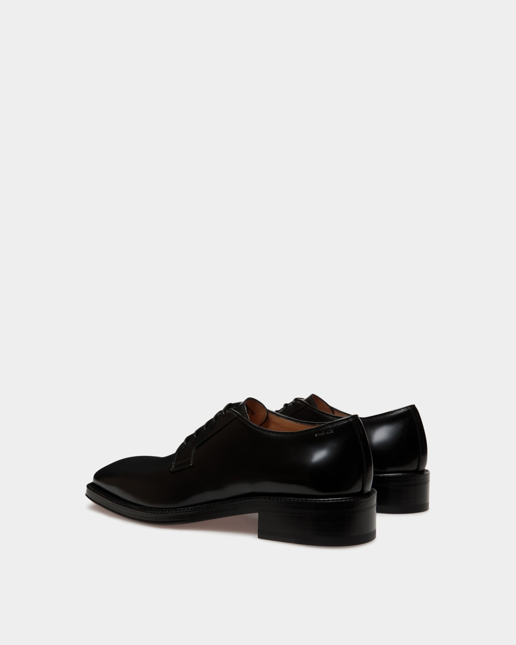 Sockel Derby In Black Leather - Men's - Bally - 04