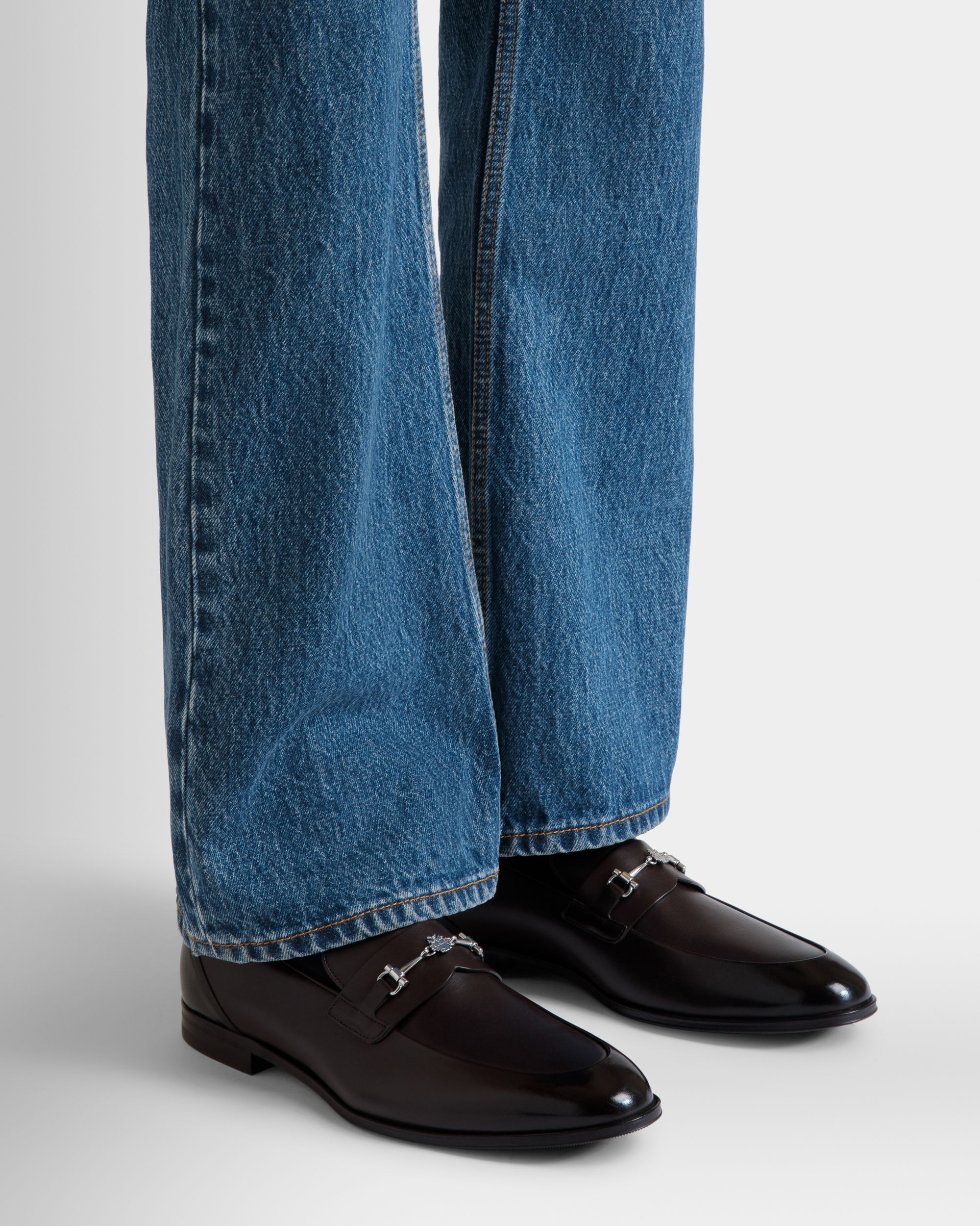 Westminster Loafer in Ebano Leather - Men's - Bally - 02