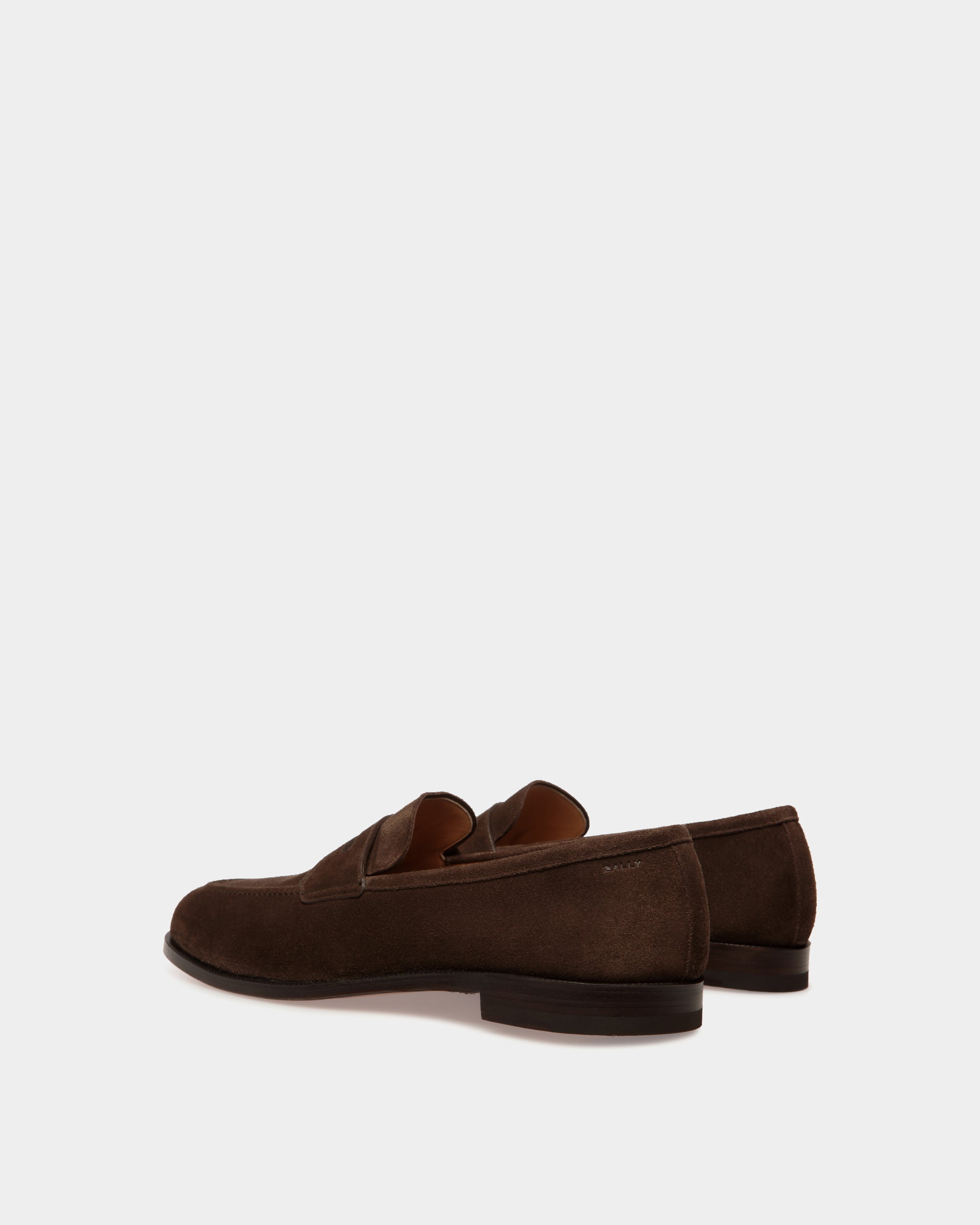 Carl Loafer in Ebano Suede - Men's - Bally - 03