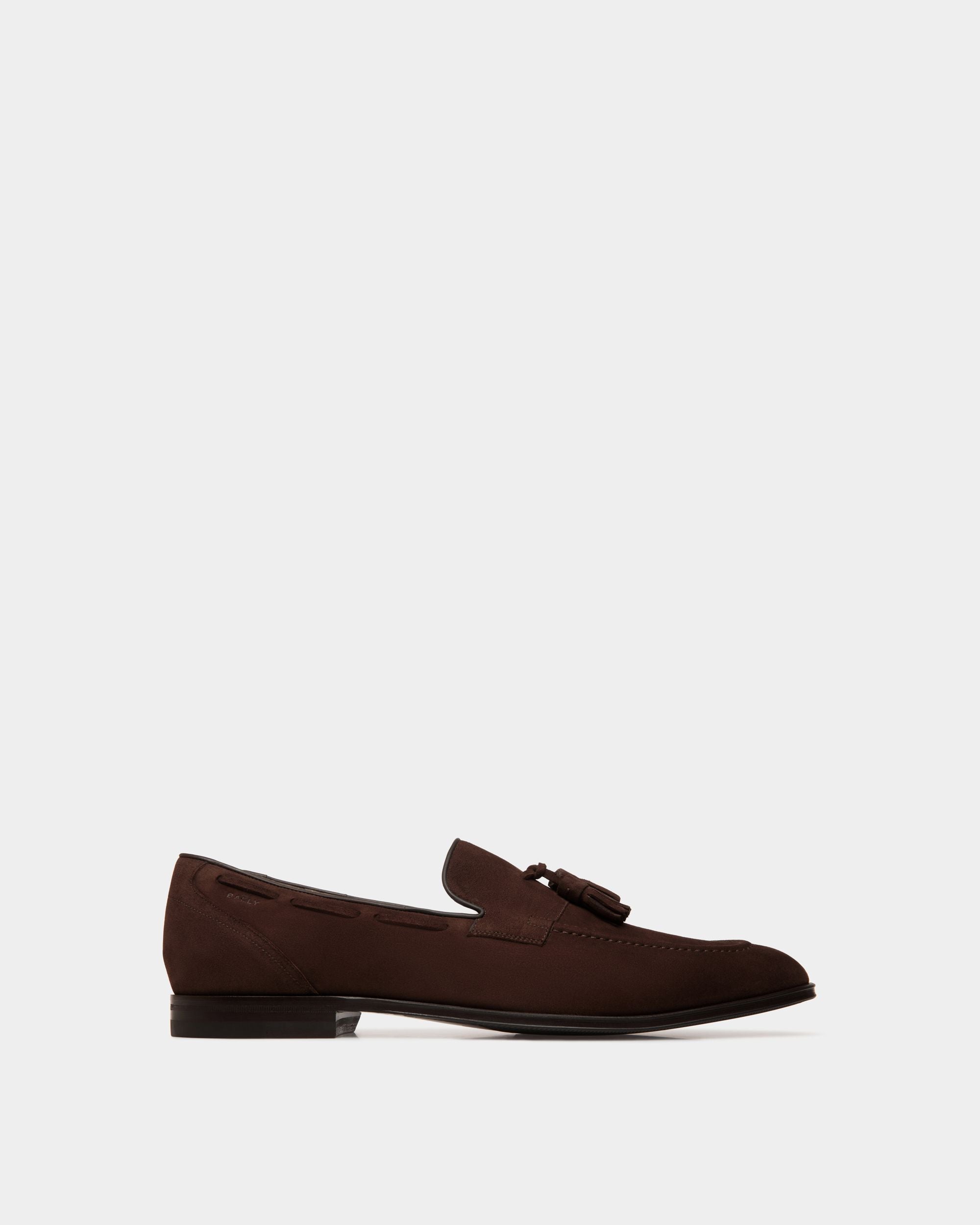 Westminster Loafer in Ebano Suede - Men's - Bally - 01