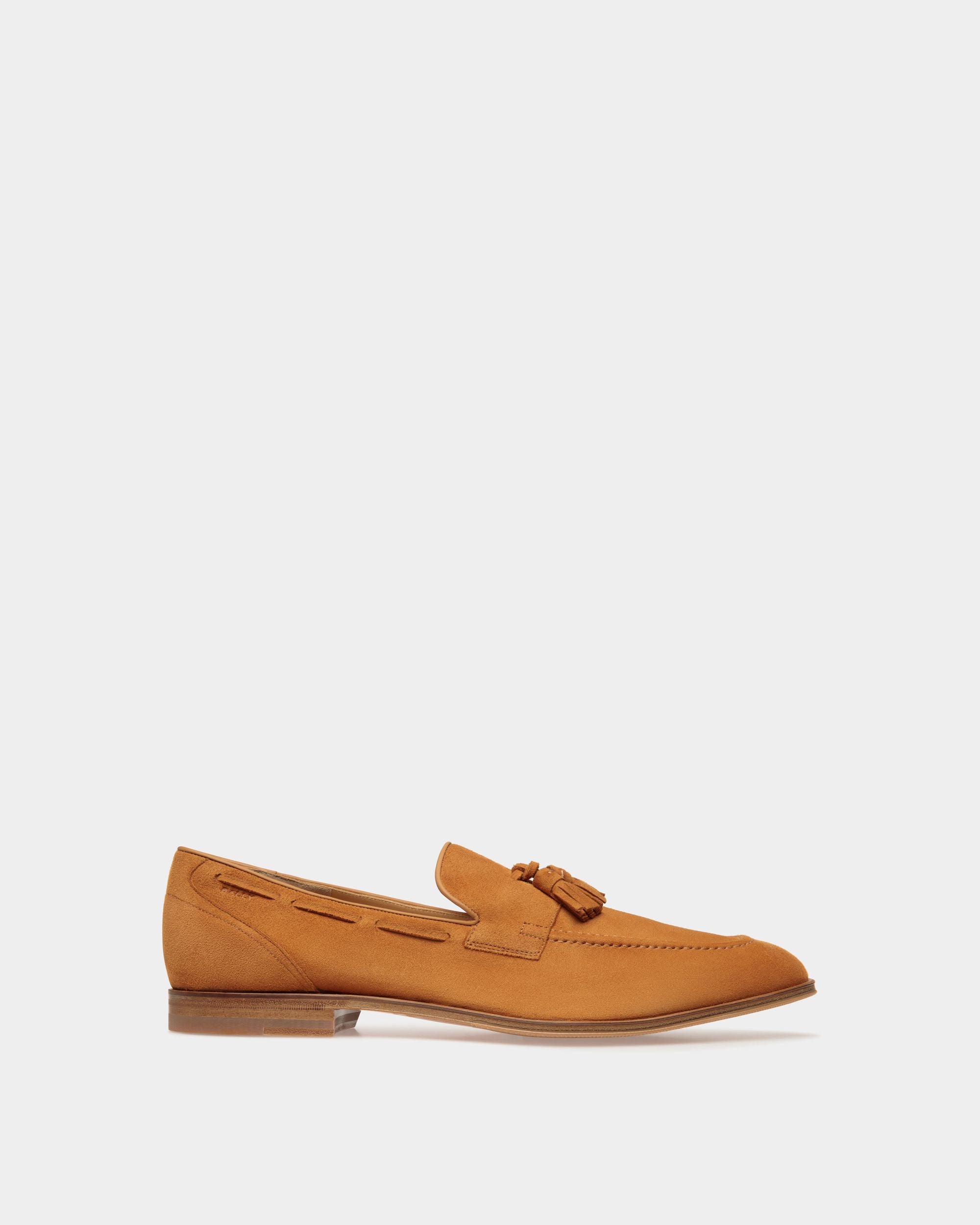 Westminster Loafer in Brown Suede - Men's - Bally - 01