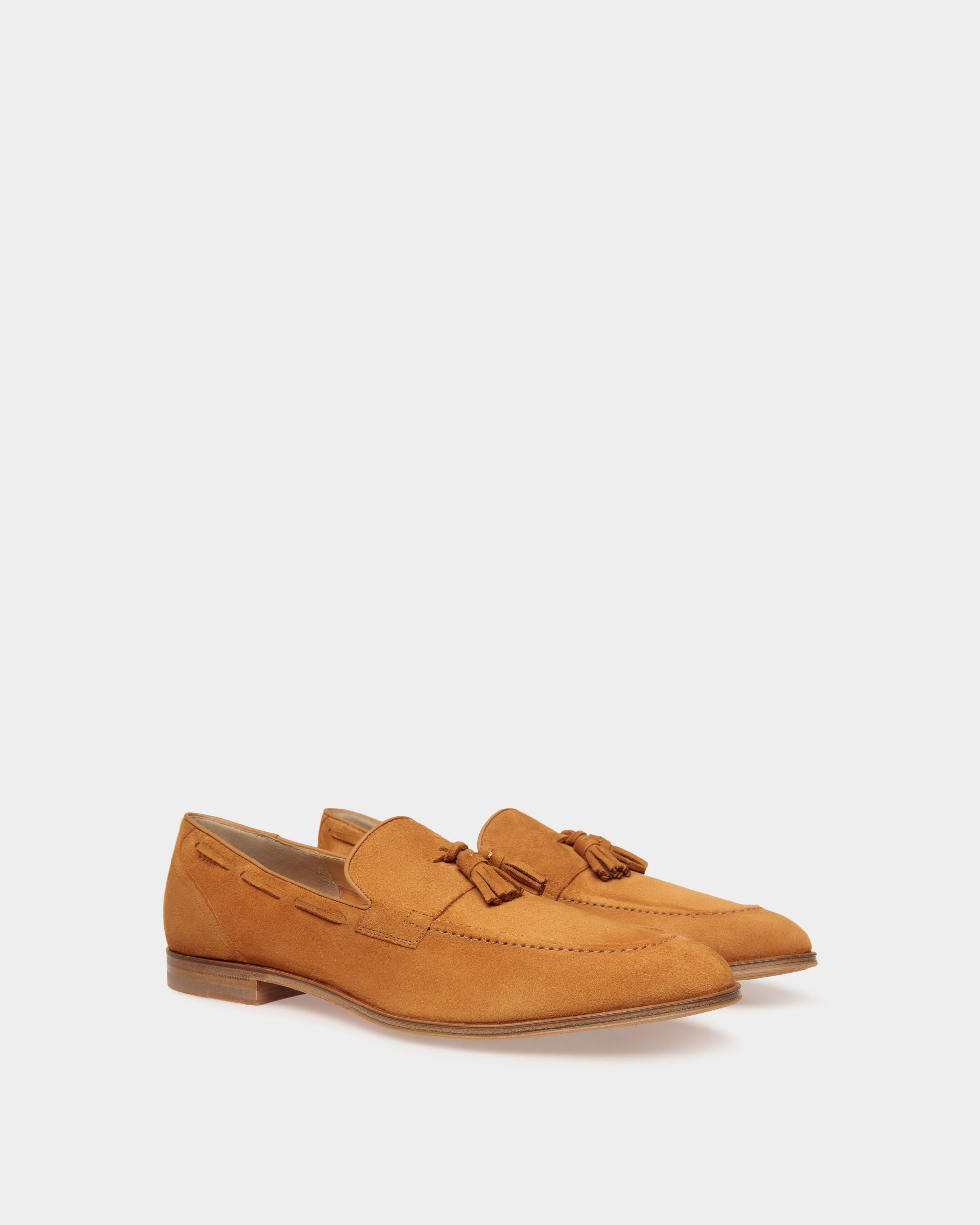 Westminster Loafer in Brown Suede - Men's - Bally - 03