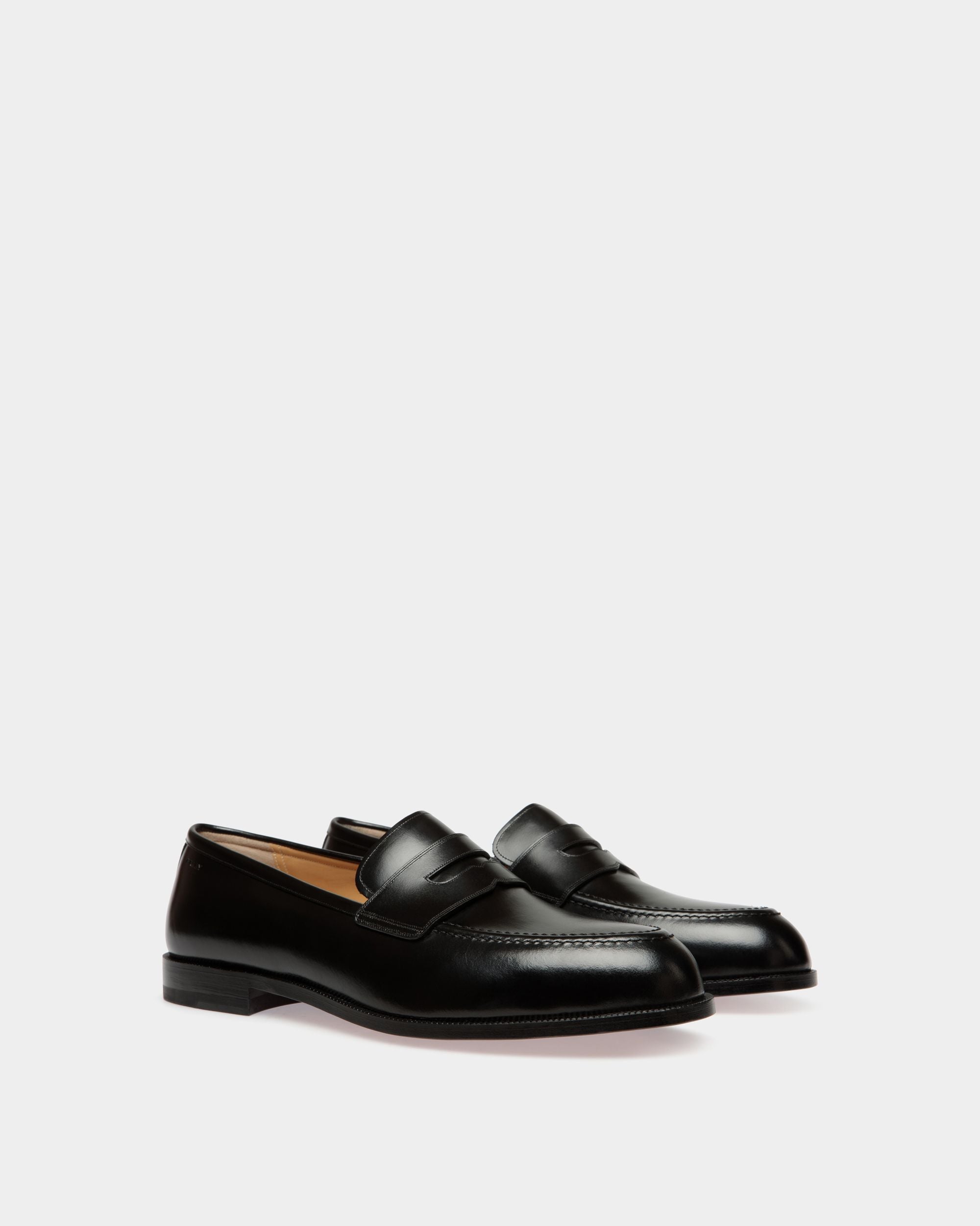 Carl Loafer in Black Leather - Men's - Bally - 02