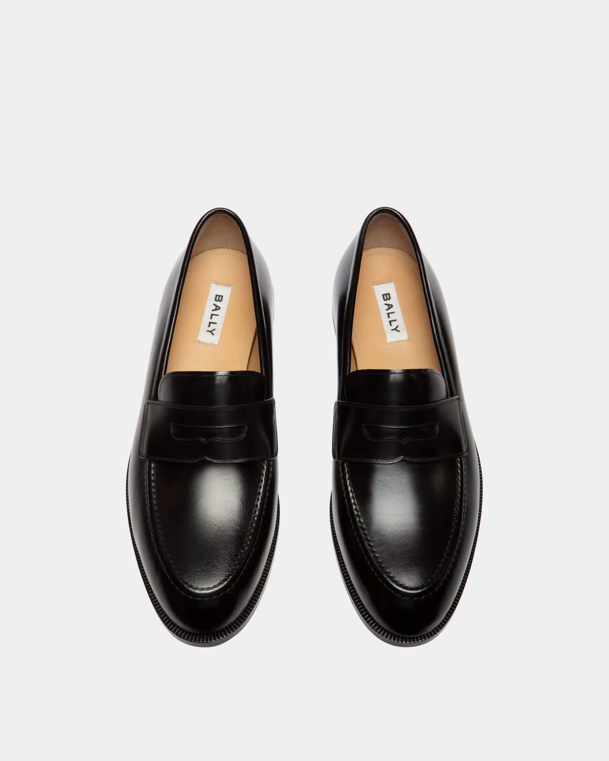 Carl Loafer in Black Leather - Men's - Bally - 04