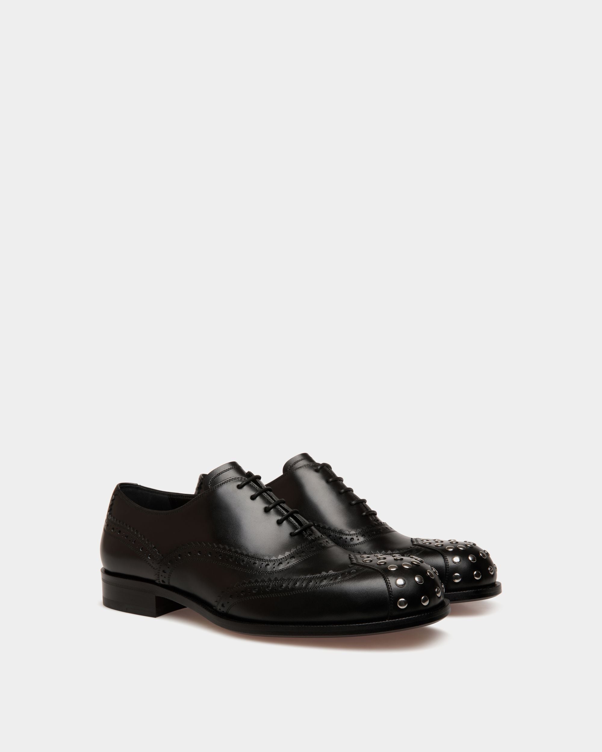 Spiegel Oxford in Black Leather - Men's - Bally - 03