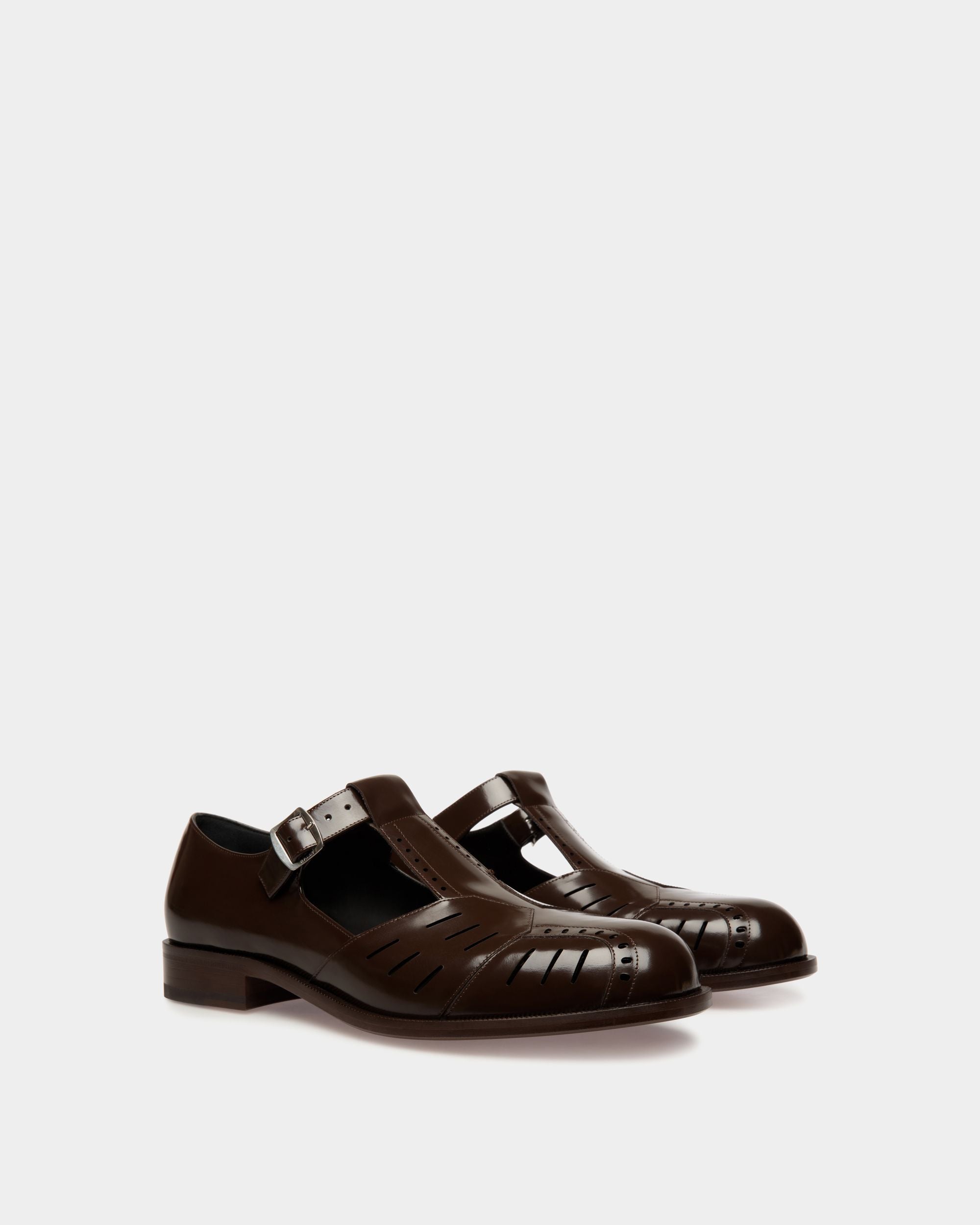 Spiegel Sandal in Brown Leather - Men's - Bally - 02