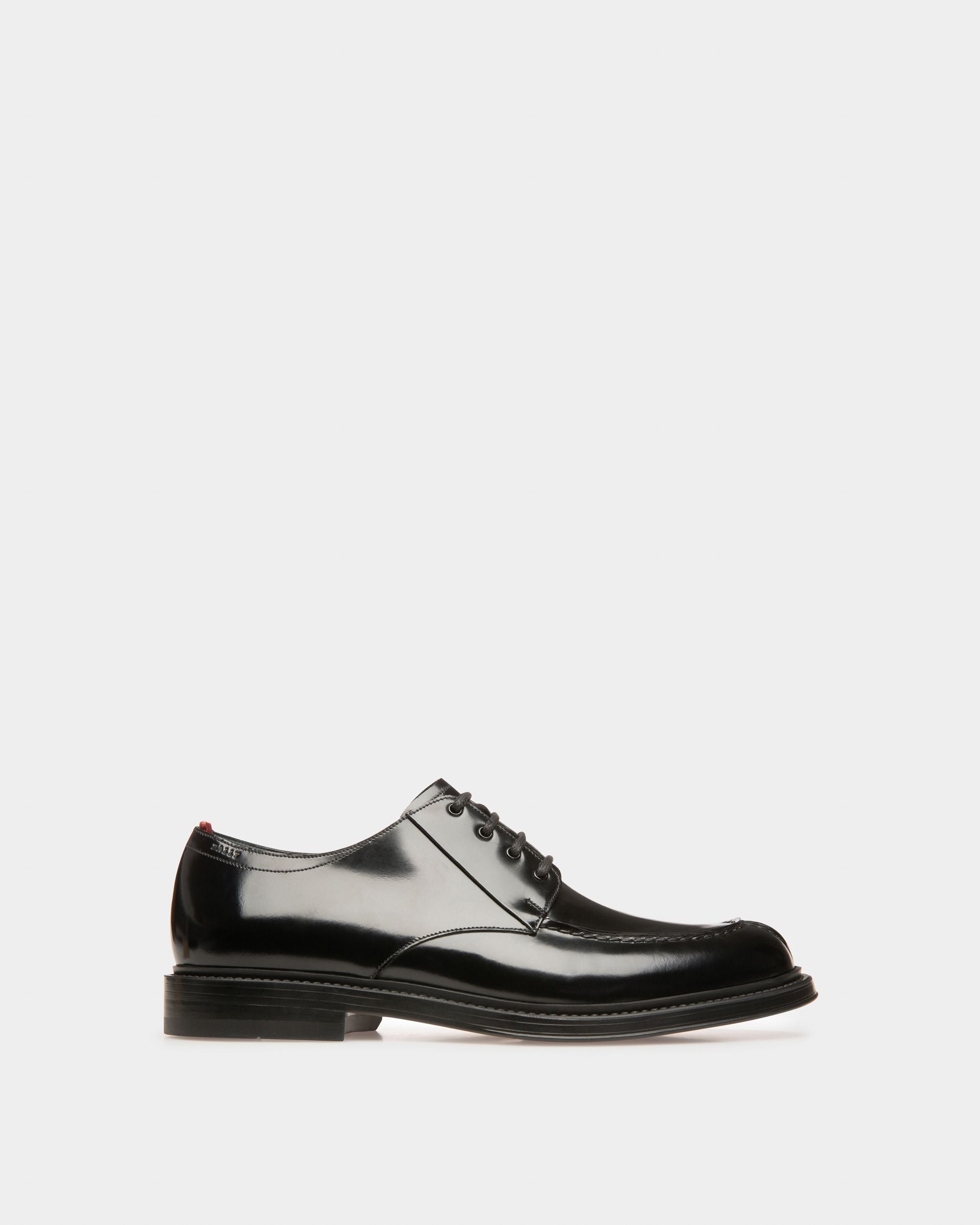 Nievro Leather Derbies In Black - Men's - Bally - 01
