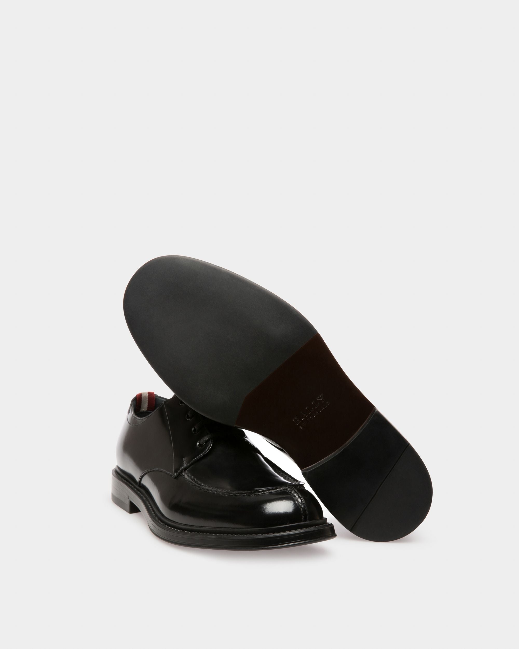 Nievro Leather Derbies In Black - Men's - Bally - 05