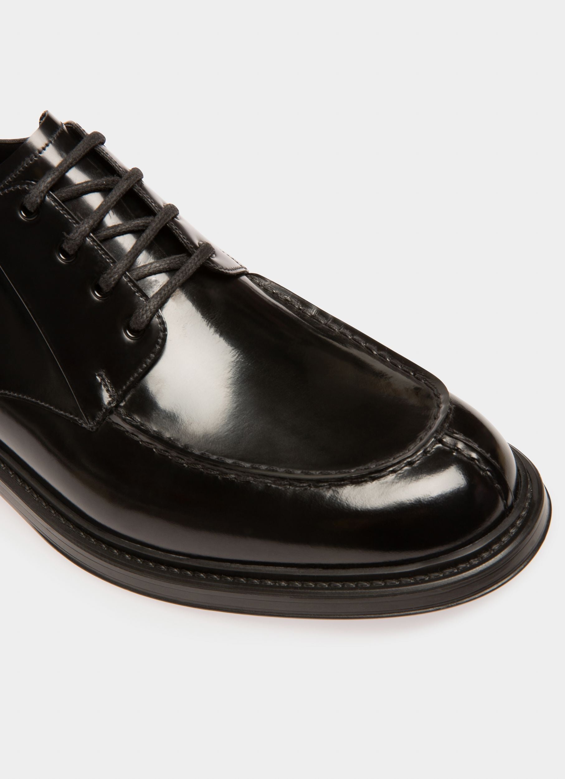 Nievro Leather Derbies In Black - Men's - Bally - 06