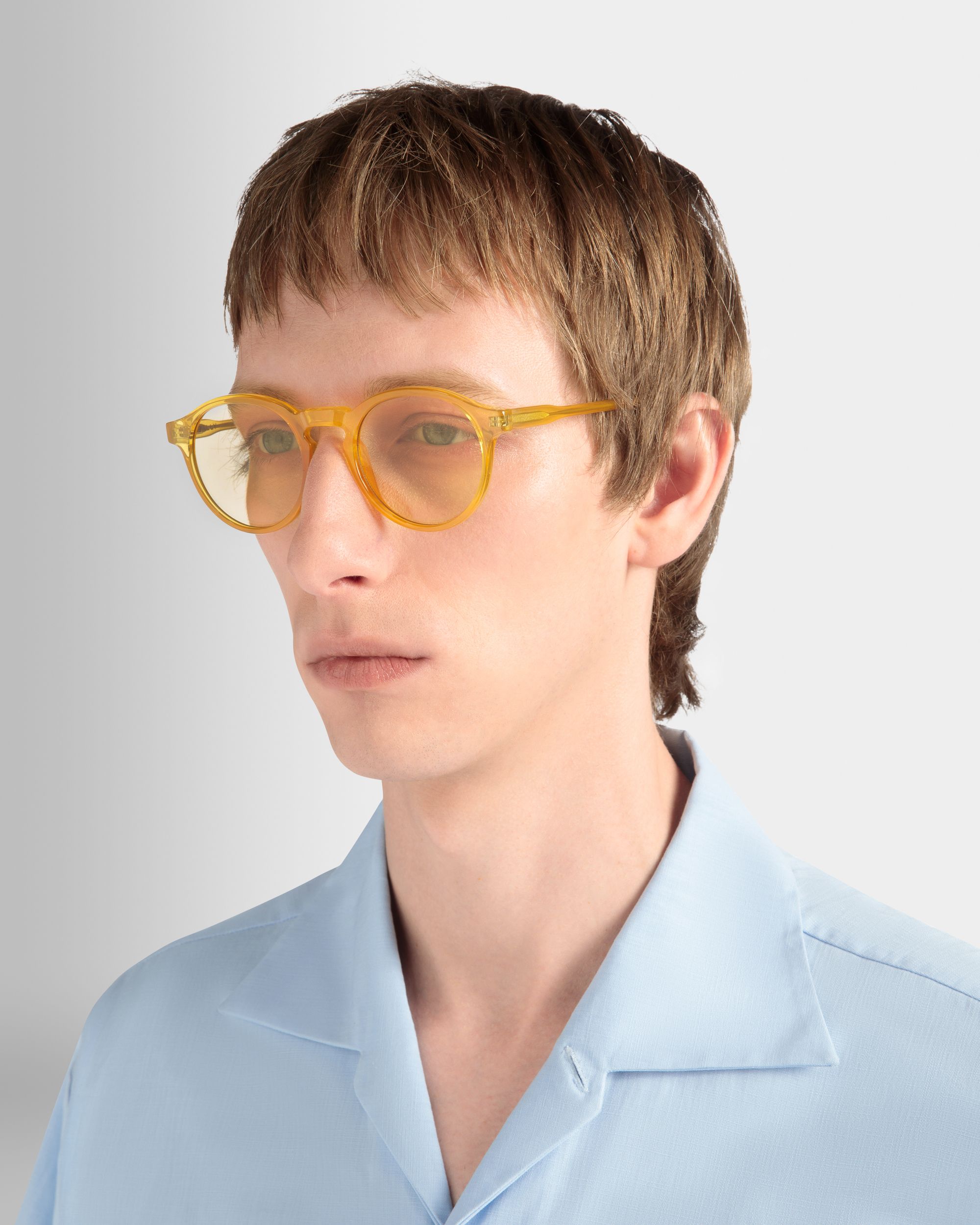 Shirt In Light Blue Cotton - Men's - Bally - 04