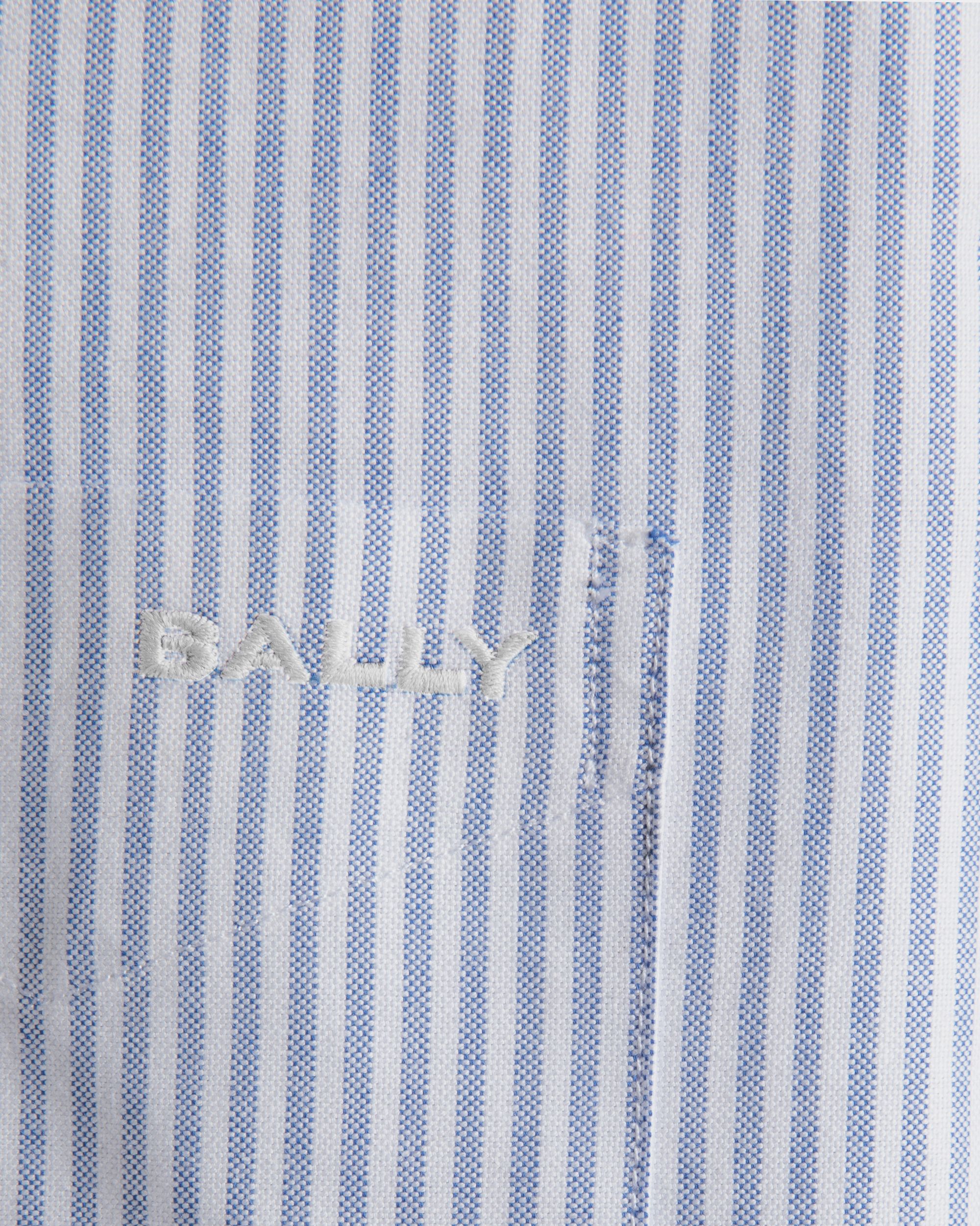Regular Long Sleeve Shirt In Light Blue Cotton - Men's - Bally - 02