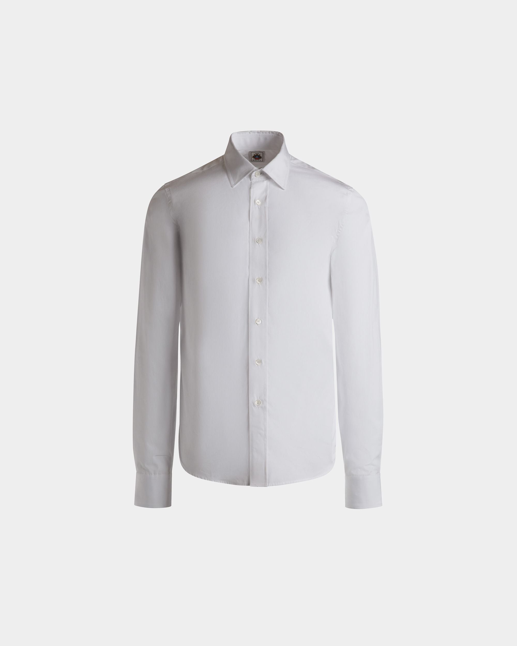 Adrien Brody Travel Collection Long Sleeve Shirt In White Cotton - Men's - Bally - 01