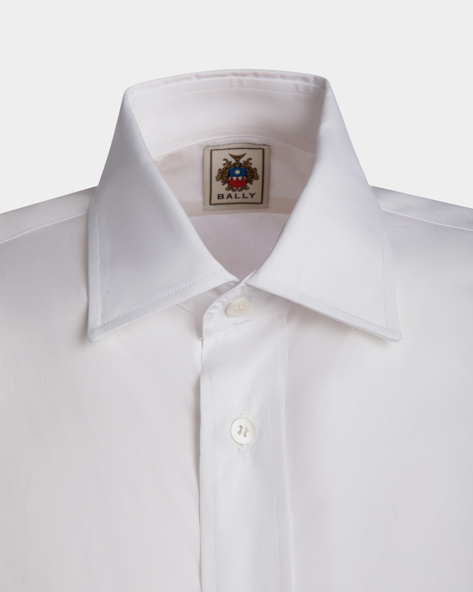 Adrien Brody Travel Collection Long Sleeve Shirt In White Cotton - Men's - Bally - 05