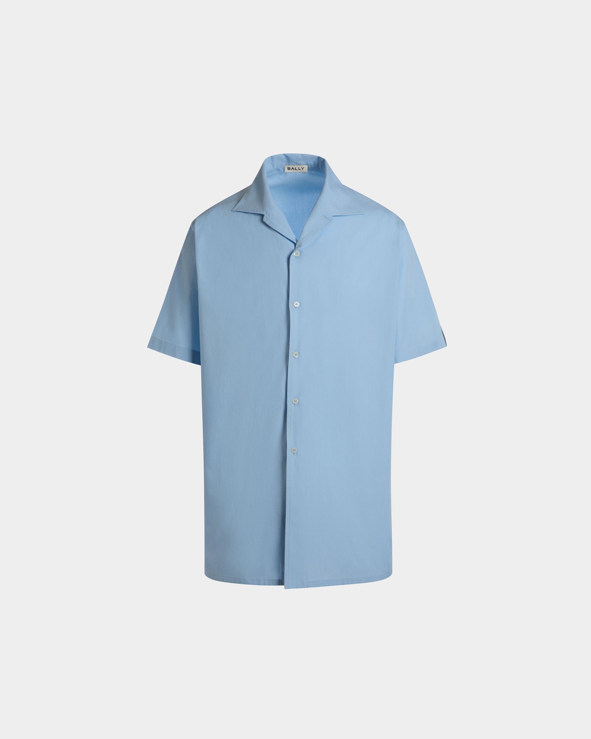 Shirts In Blue Cotton - Men's - Bally - 01