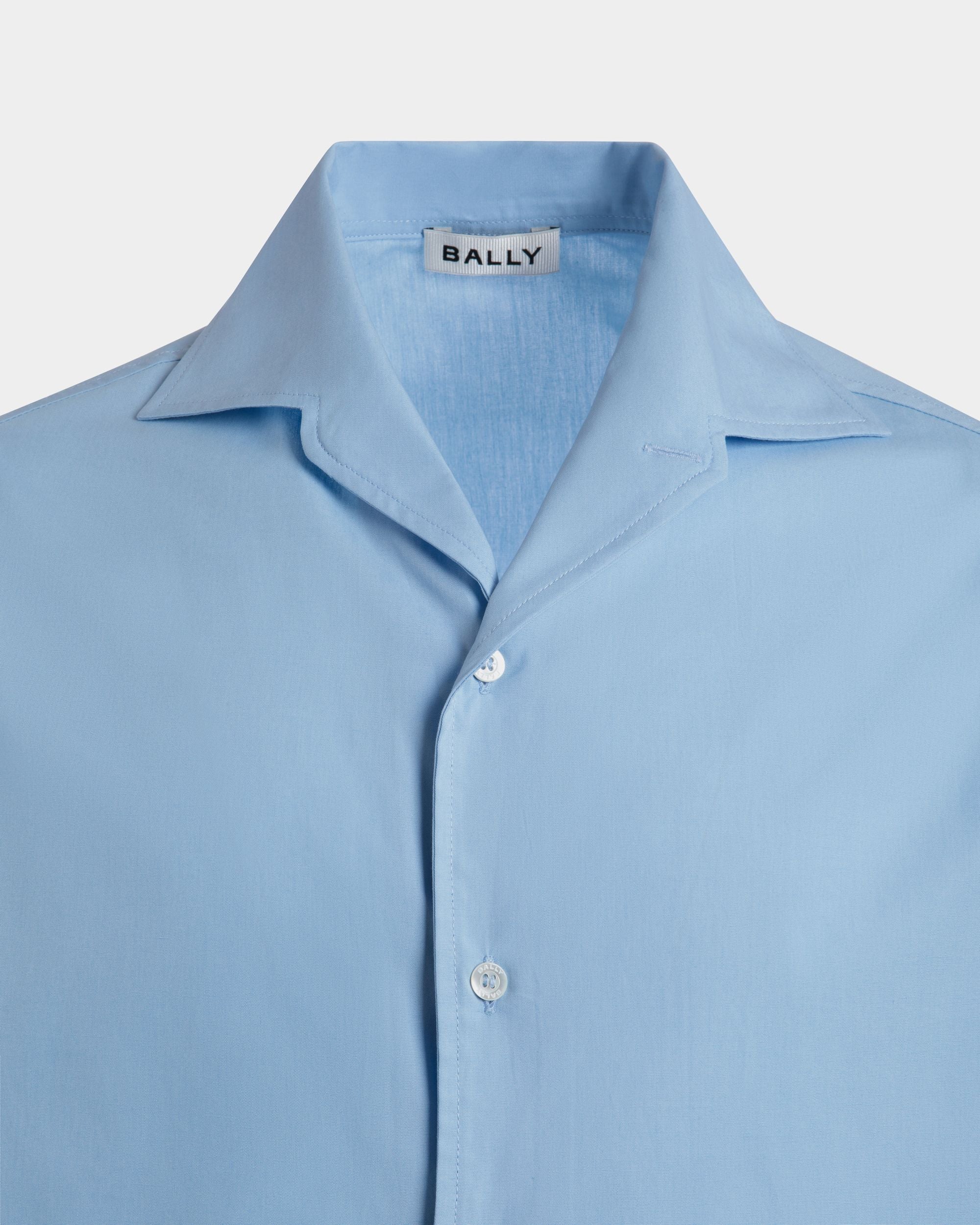 Shirts In Blue Cotton - Men's - Bally - 02