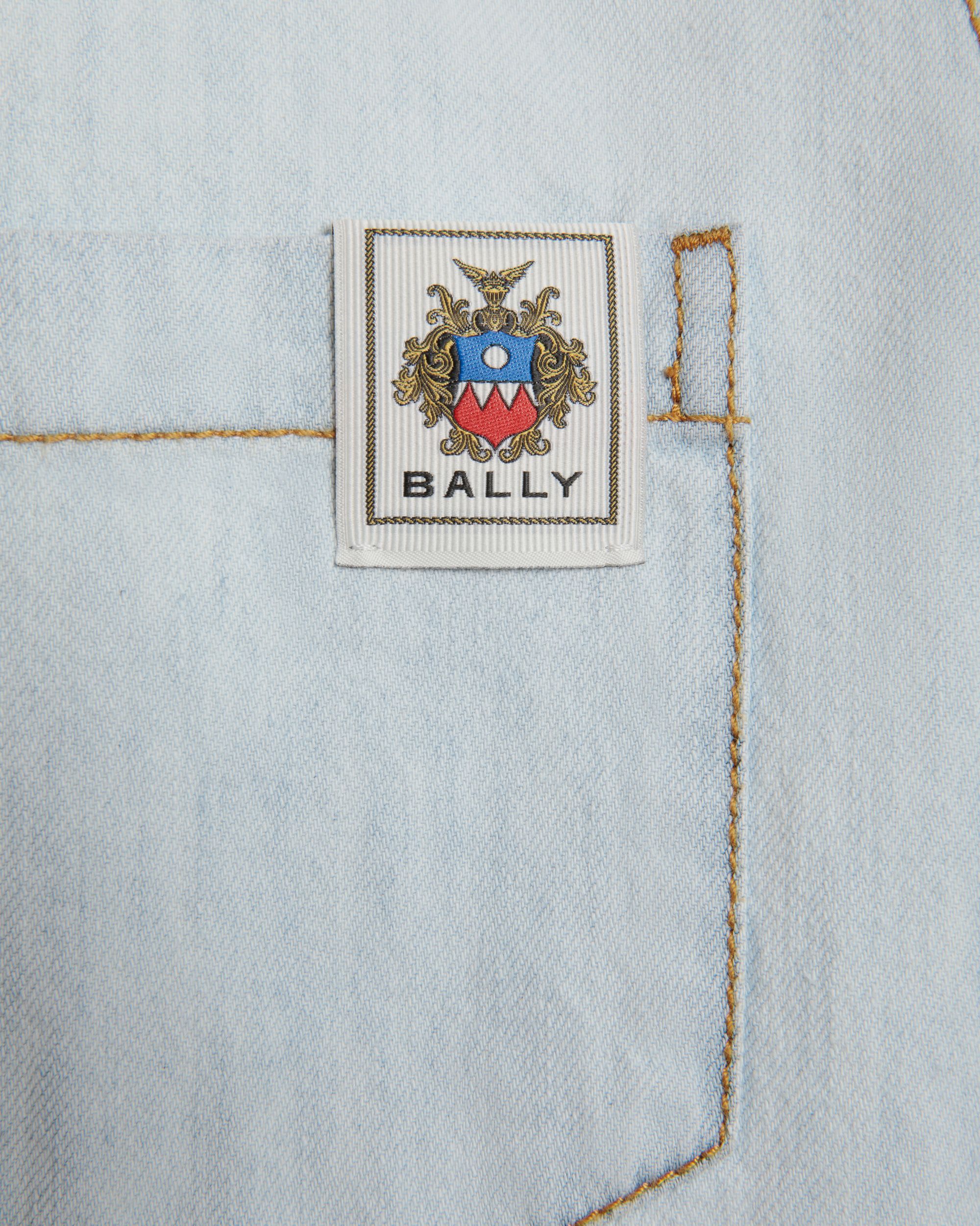 Long Sleeve Shirt in Light Blue Cotton - Men's - Bally - 04