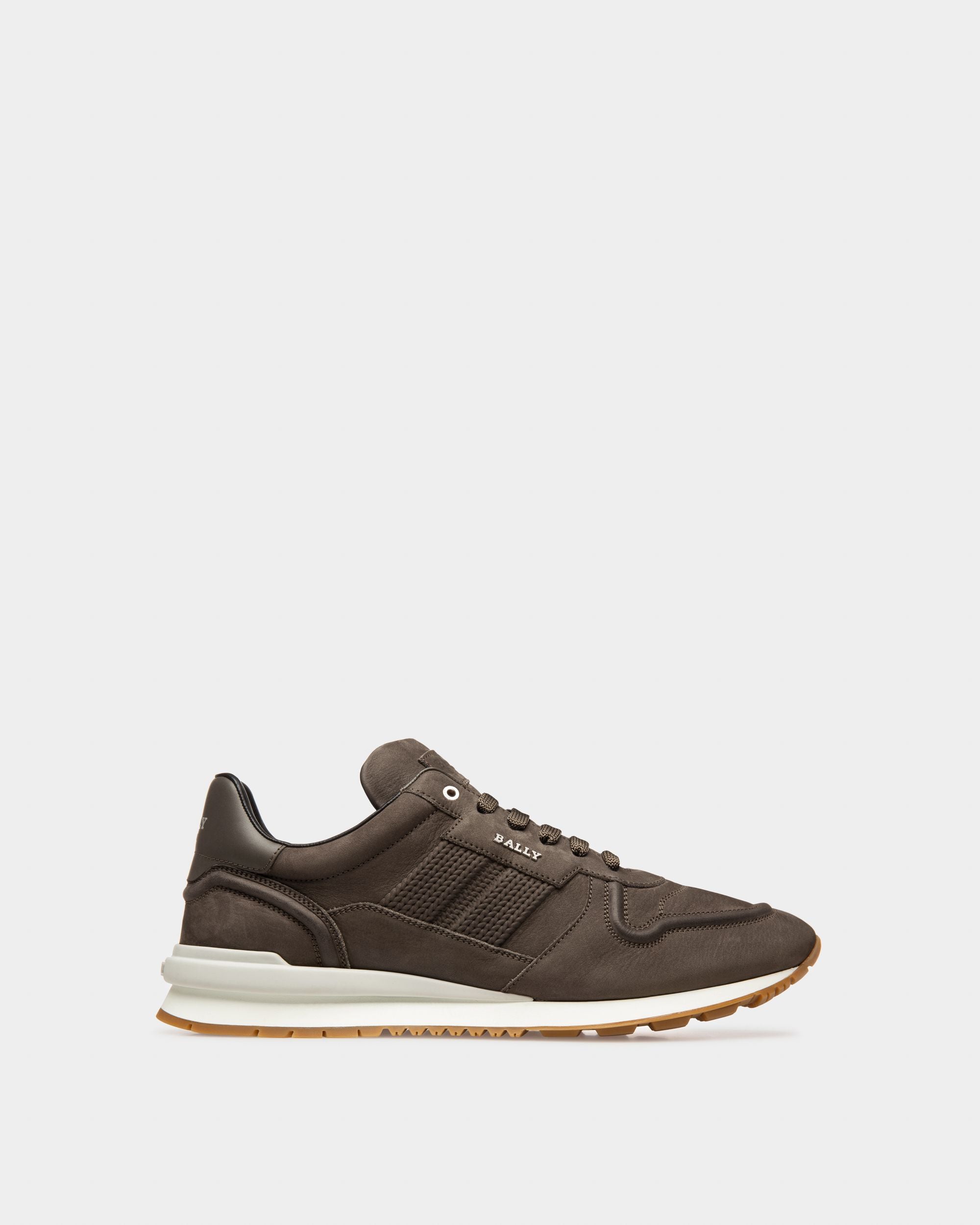 Asper Leather Sneakers In Army Green - Men's - Bally - 01