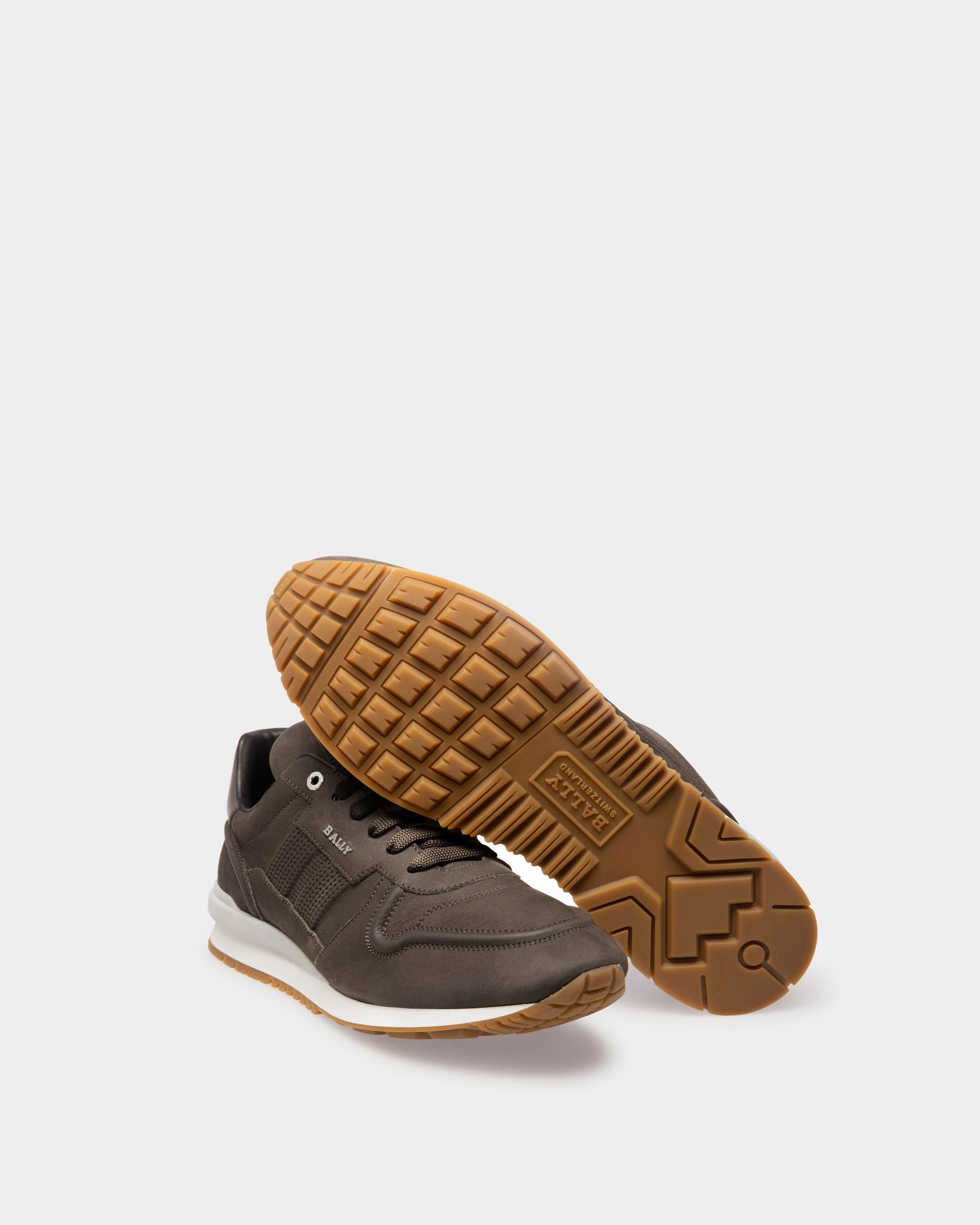 Asper Leather Sneakers In Army Green - Men's - Bally - 04
