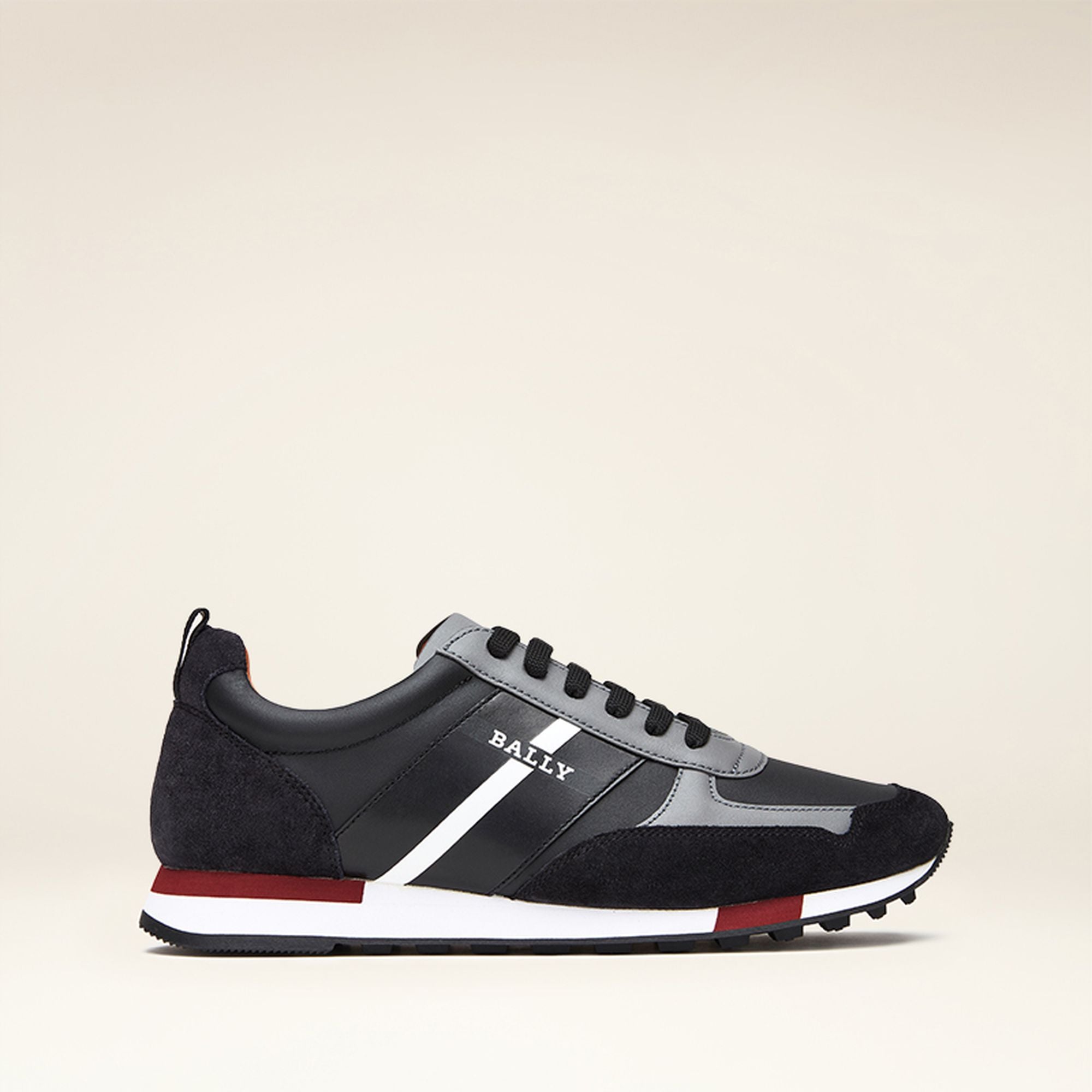 Sneaker in Black Leather - Men's - Bally - 01