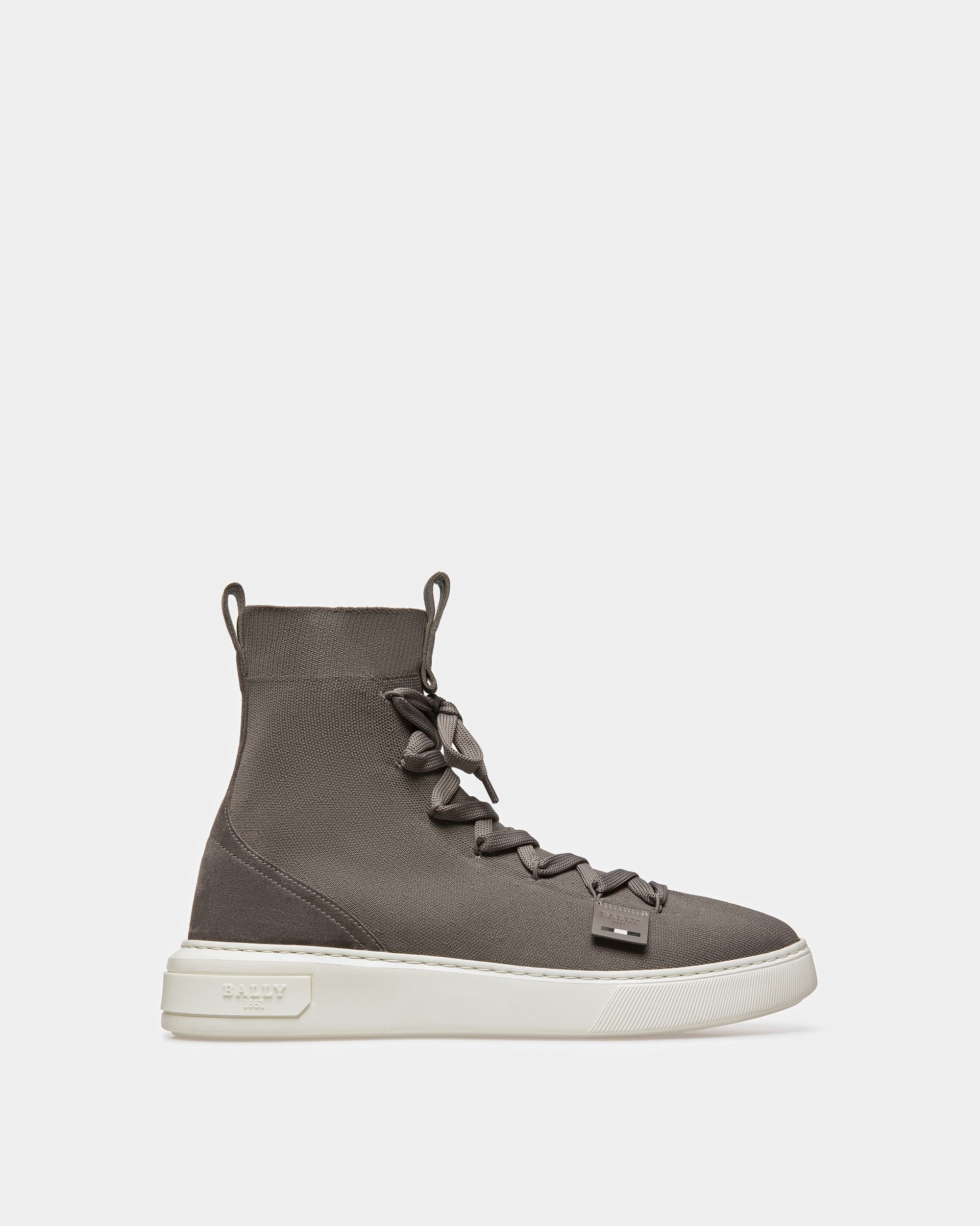 Mitys-T Leather Sneakers In Dark Mineral - Men's - Bally - 01