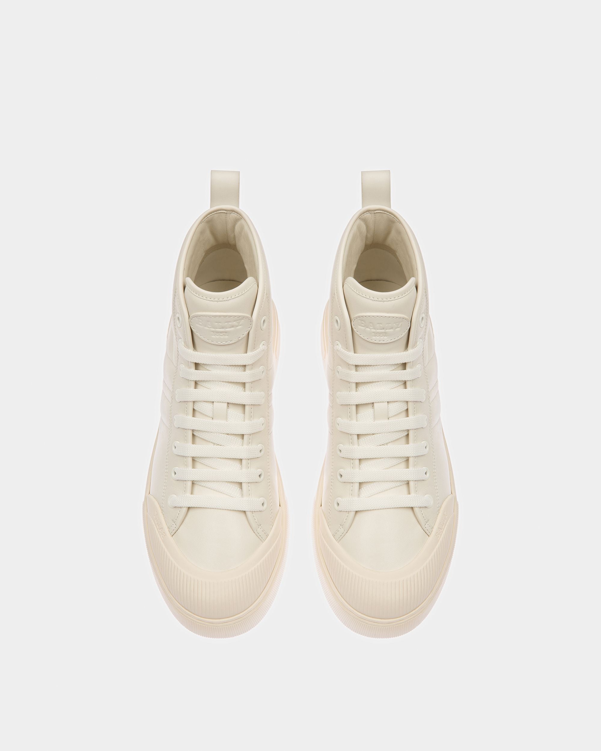 Maren Leather Sneakers In White - Men's - Bally - 02