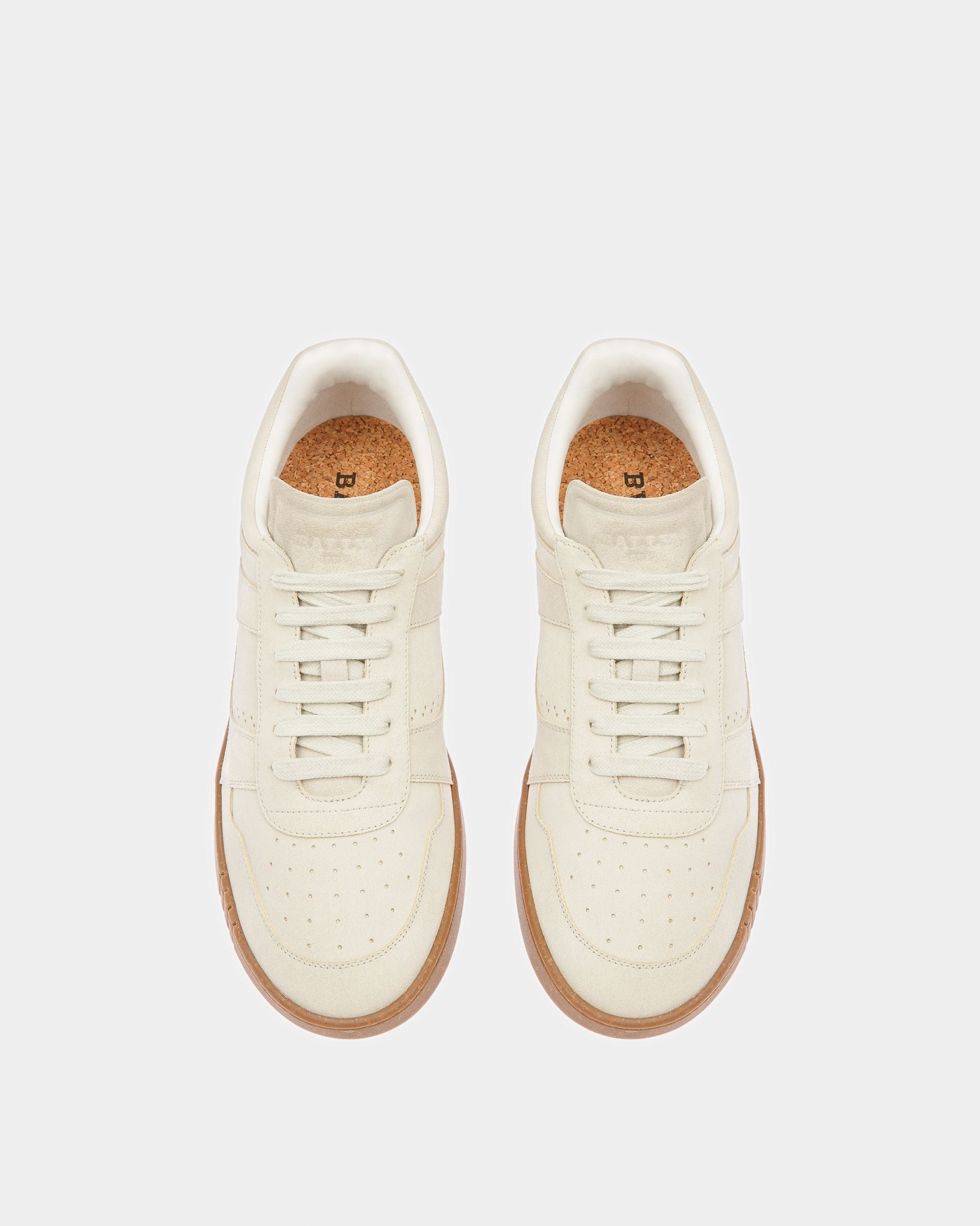 Weky Leather Sneakers In Dusty White - Men's - Bally - 02