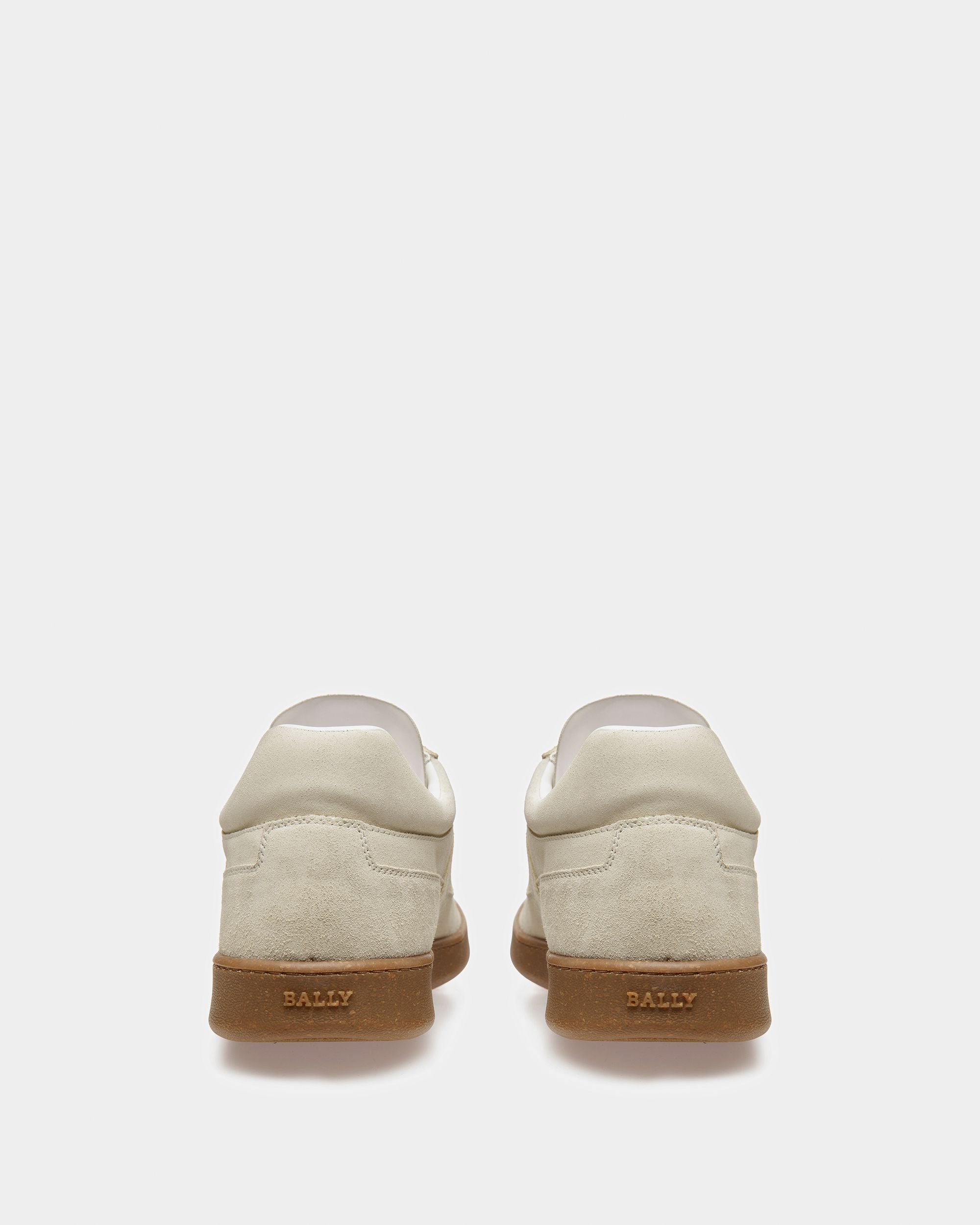 Weky Leather Sneakers In Dusty White - Men's - Bally - 04