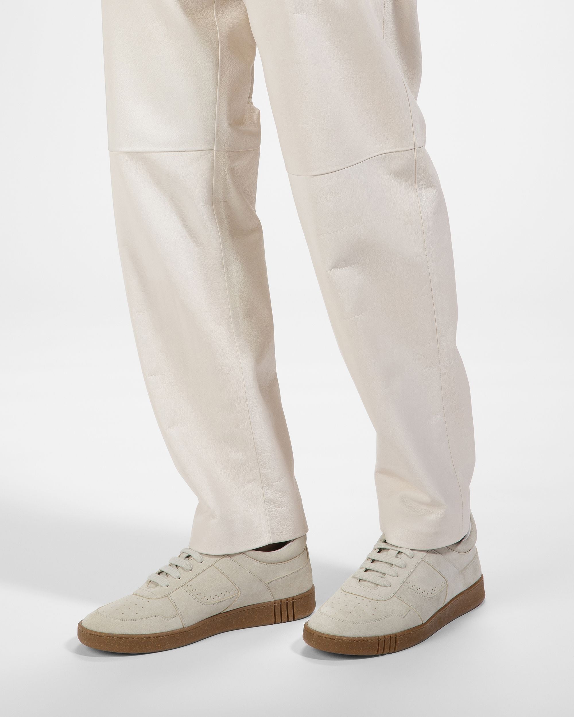 Weky Leather Sneakers In Dusty White - Men's - Bally - 07