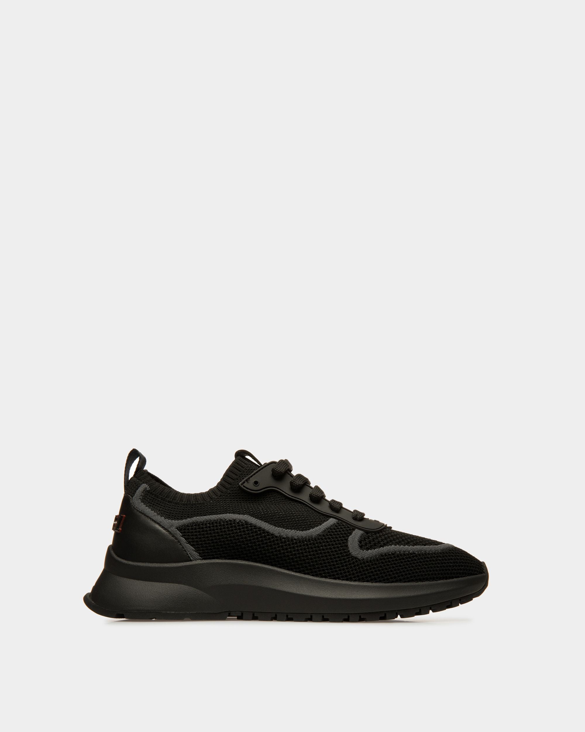 Davyn Mesh And Leather Sneakers In Black - Men's - Bally - 01