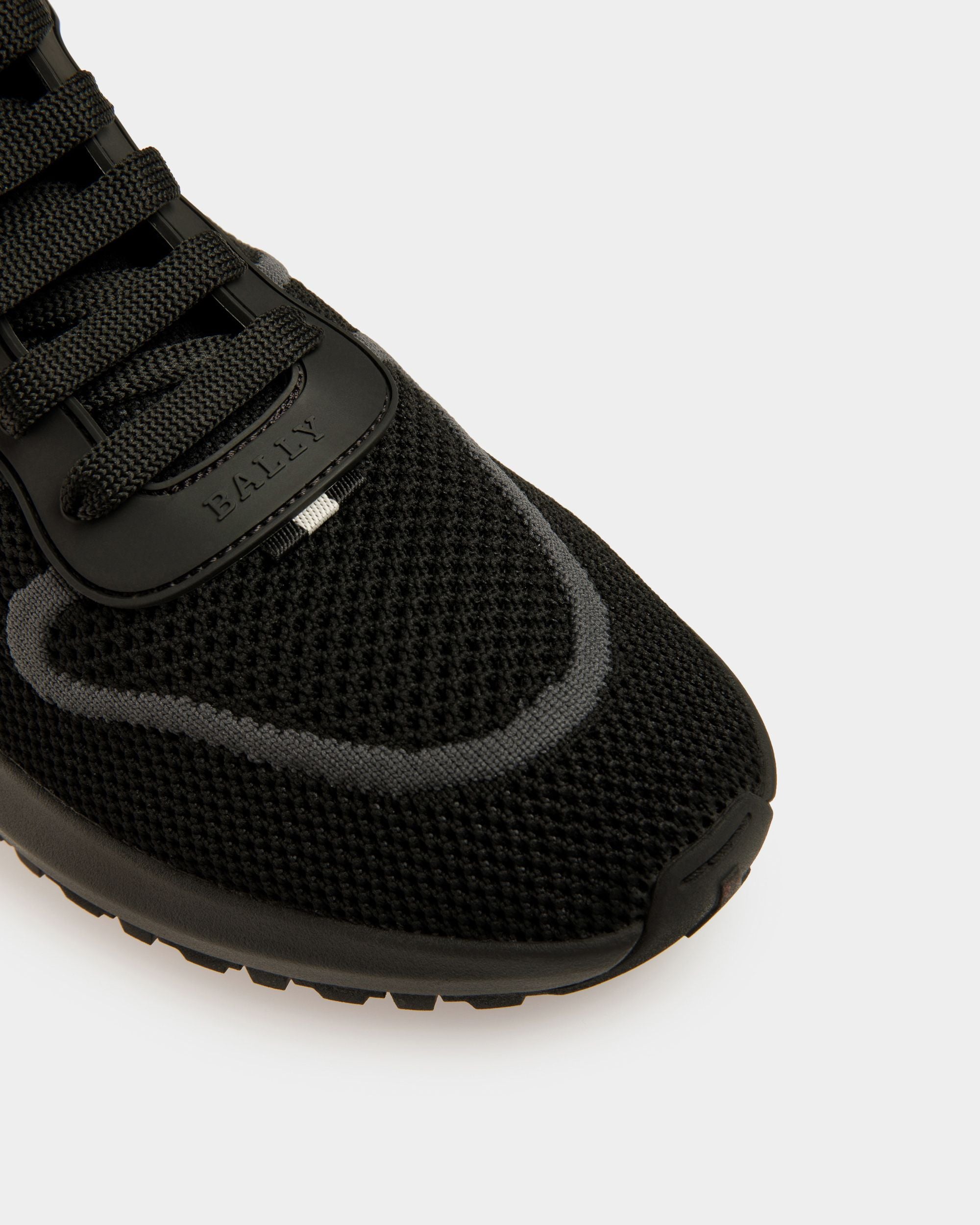 Davyn Mesh And Leather Sneakers In Black - Men's - Bally - 05