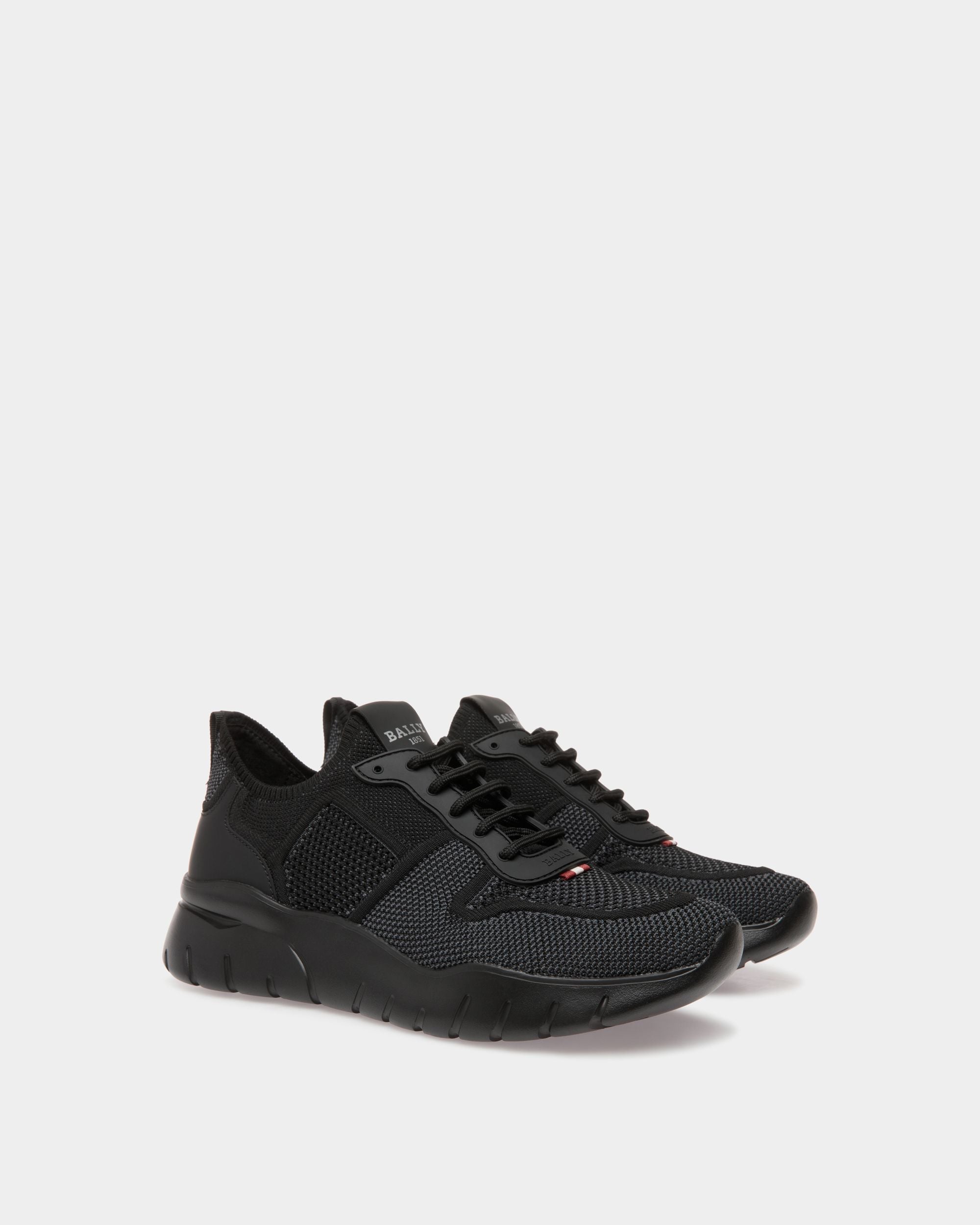 Sneaker In Black Mix Polyester - Men's - Bally - 02