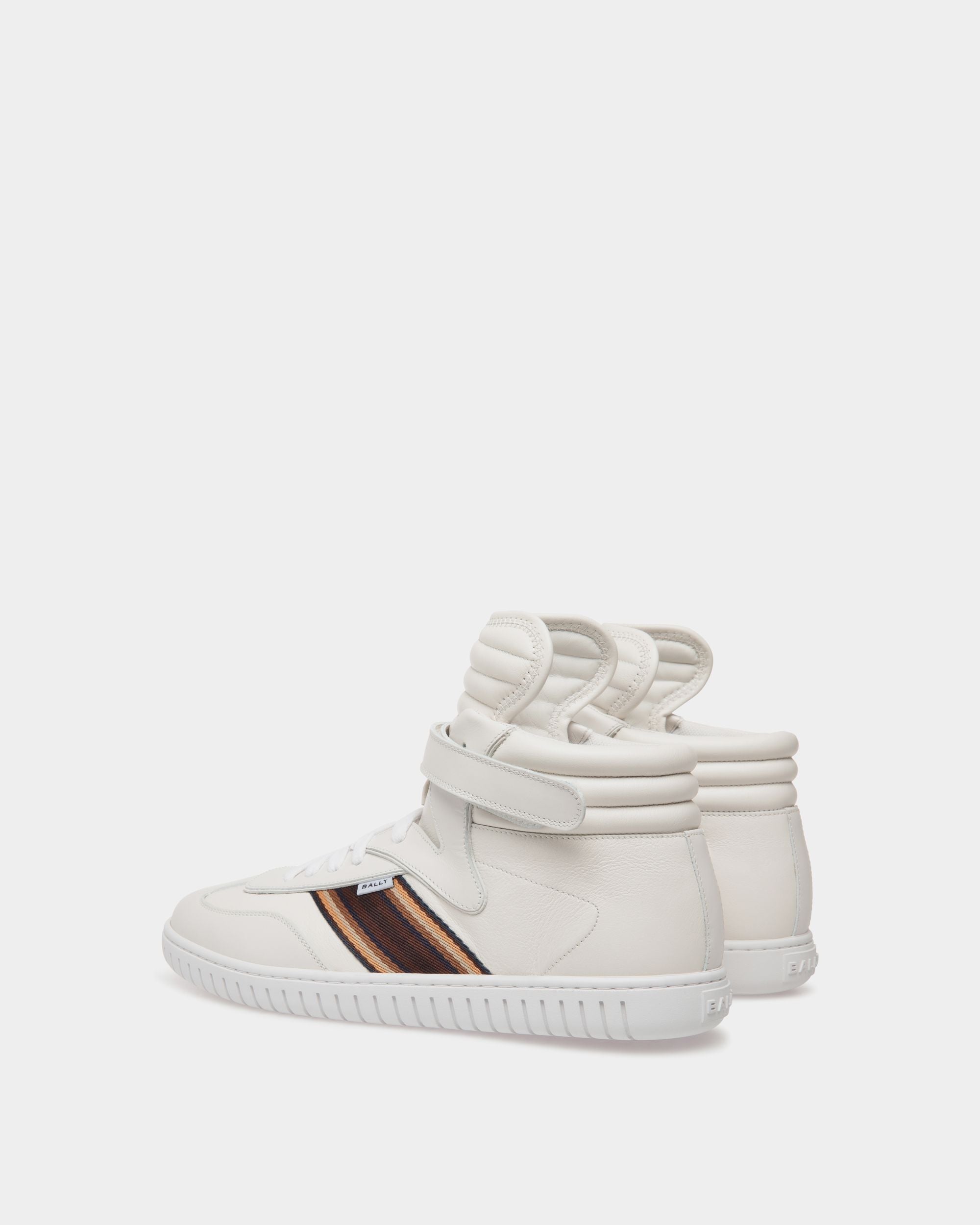 Player Sneaker In White Leather - Men's - Bally - 03