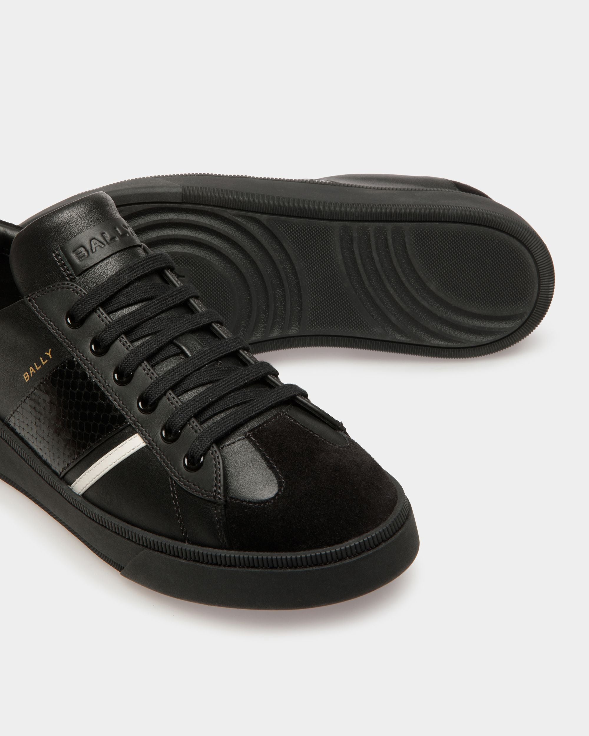 Raise Sneakers In Black Leather - Men's - Bally - 04