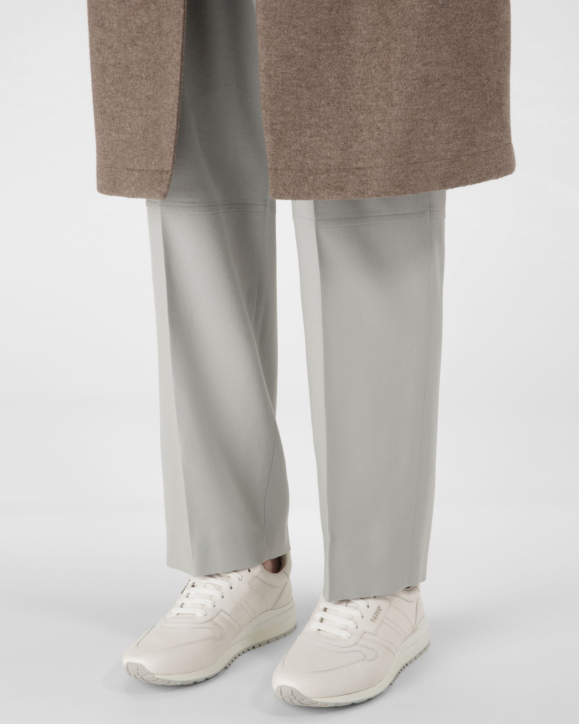 Asler Leather Sneakers In White - Men's - Bally - 02