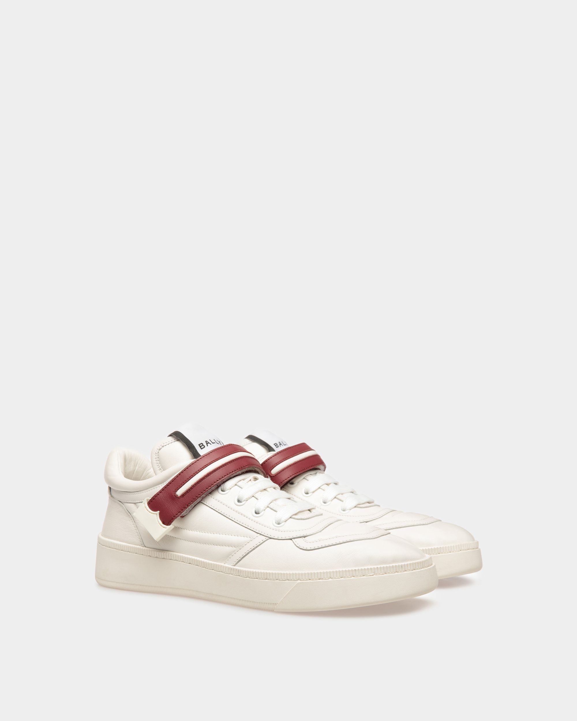 Raise Sneaker In White Leather - Men's - Bally - 03
