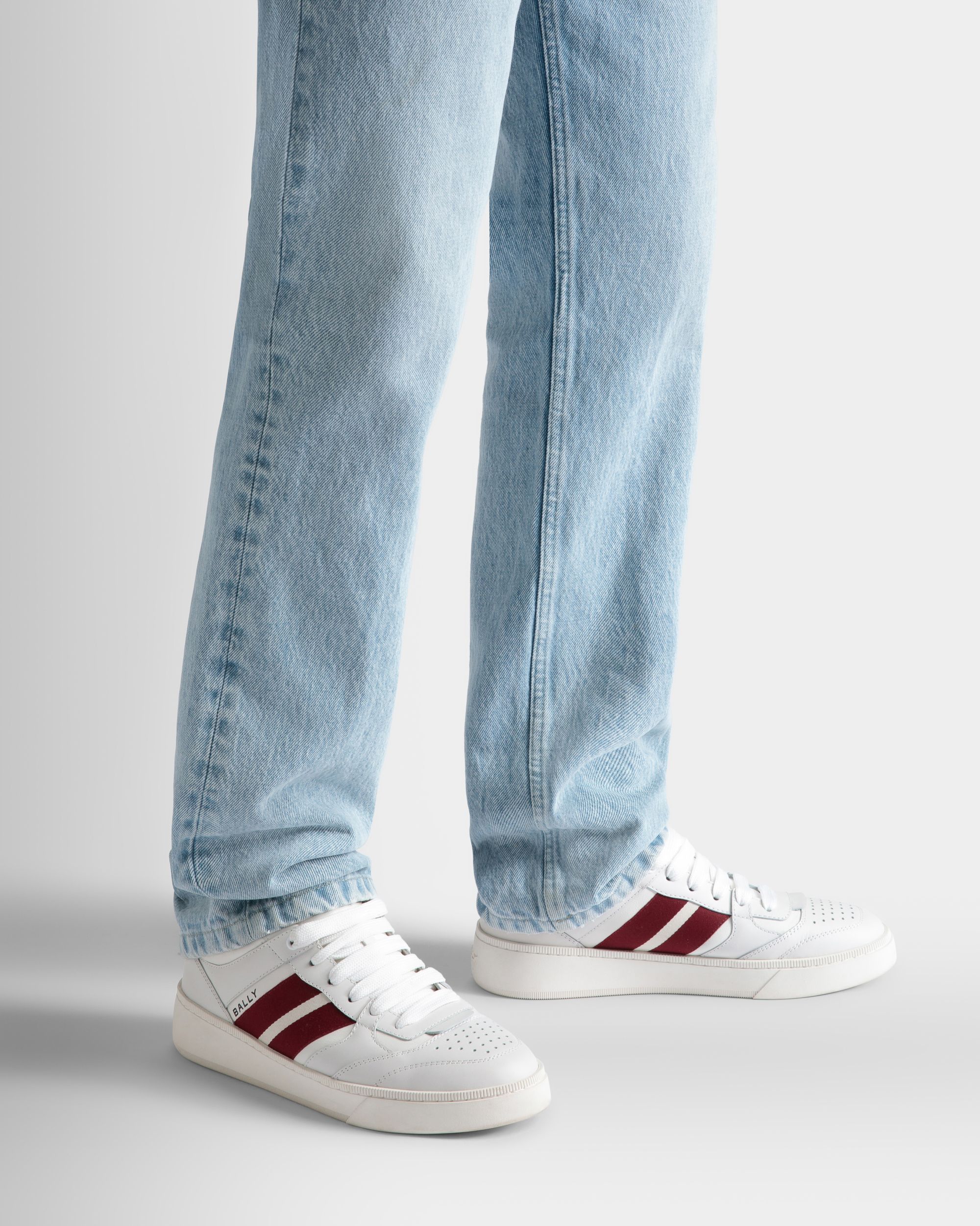Raise Sneaker In White Leather - Men's - Bally - 02