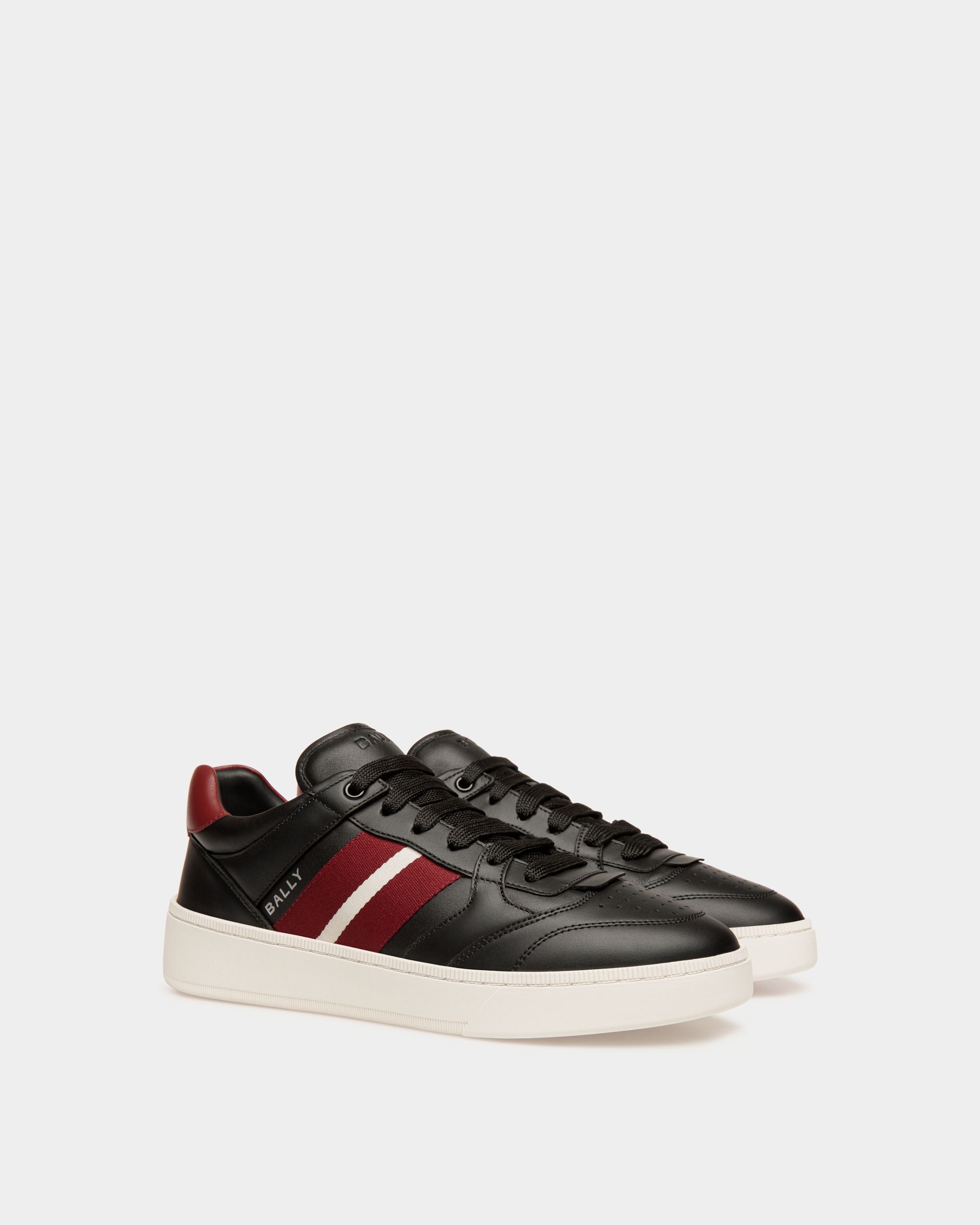 Raise Sneaker In Black Leather - Men's - Bally - 02