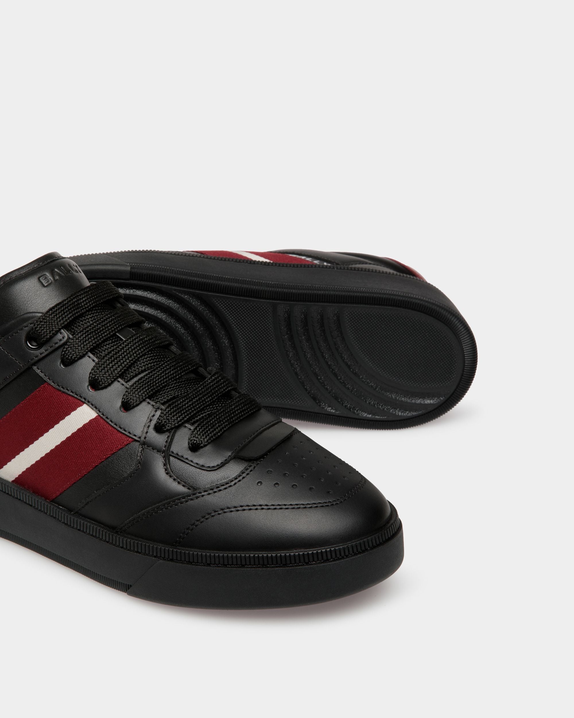Raise Sneaker In Black Leather - Men's - Bally - 05
