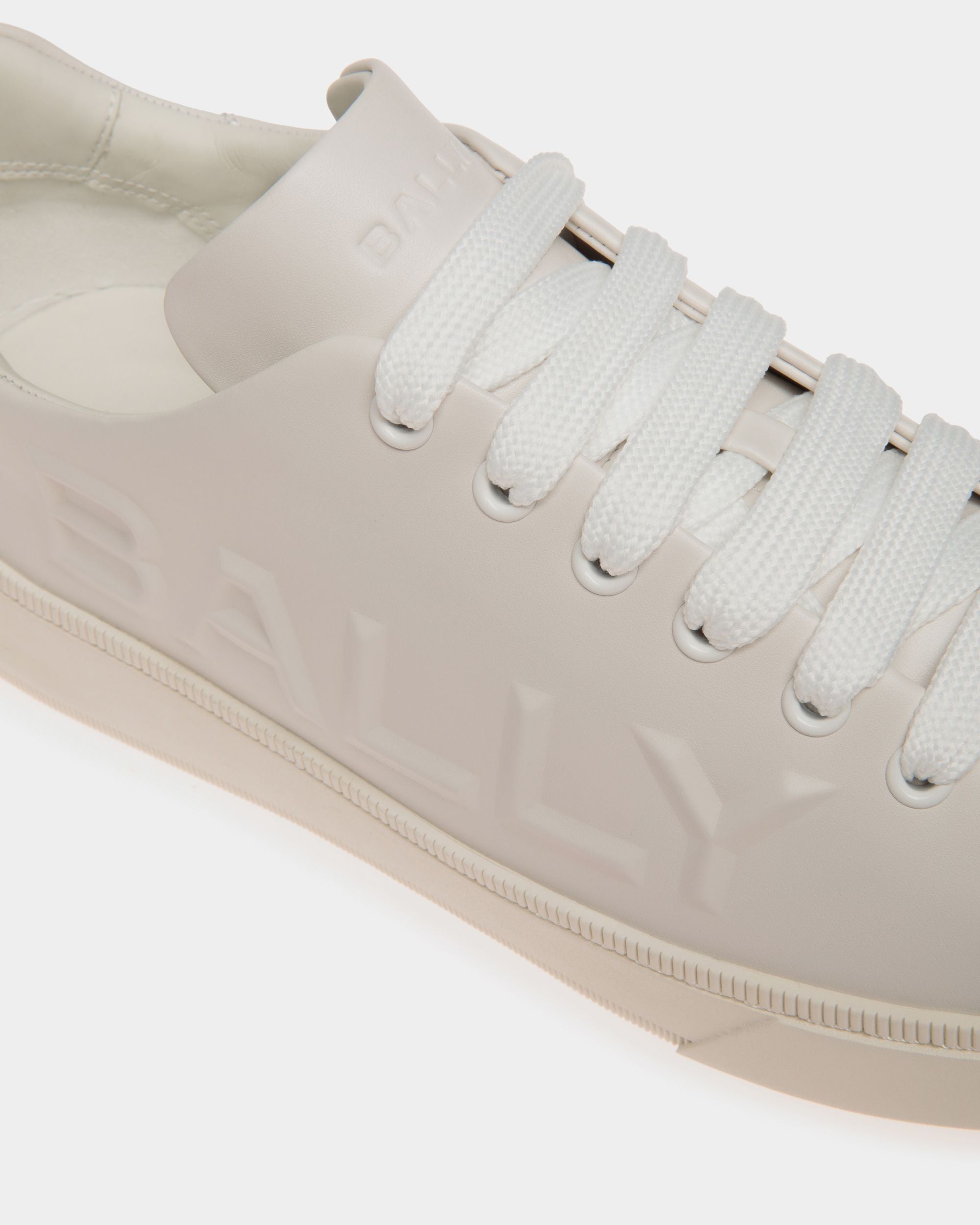 Raise Sneaker in White Leather - Men's - Bally - 05
