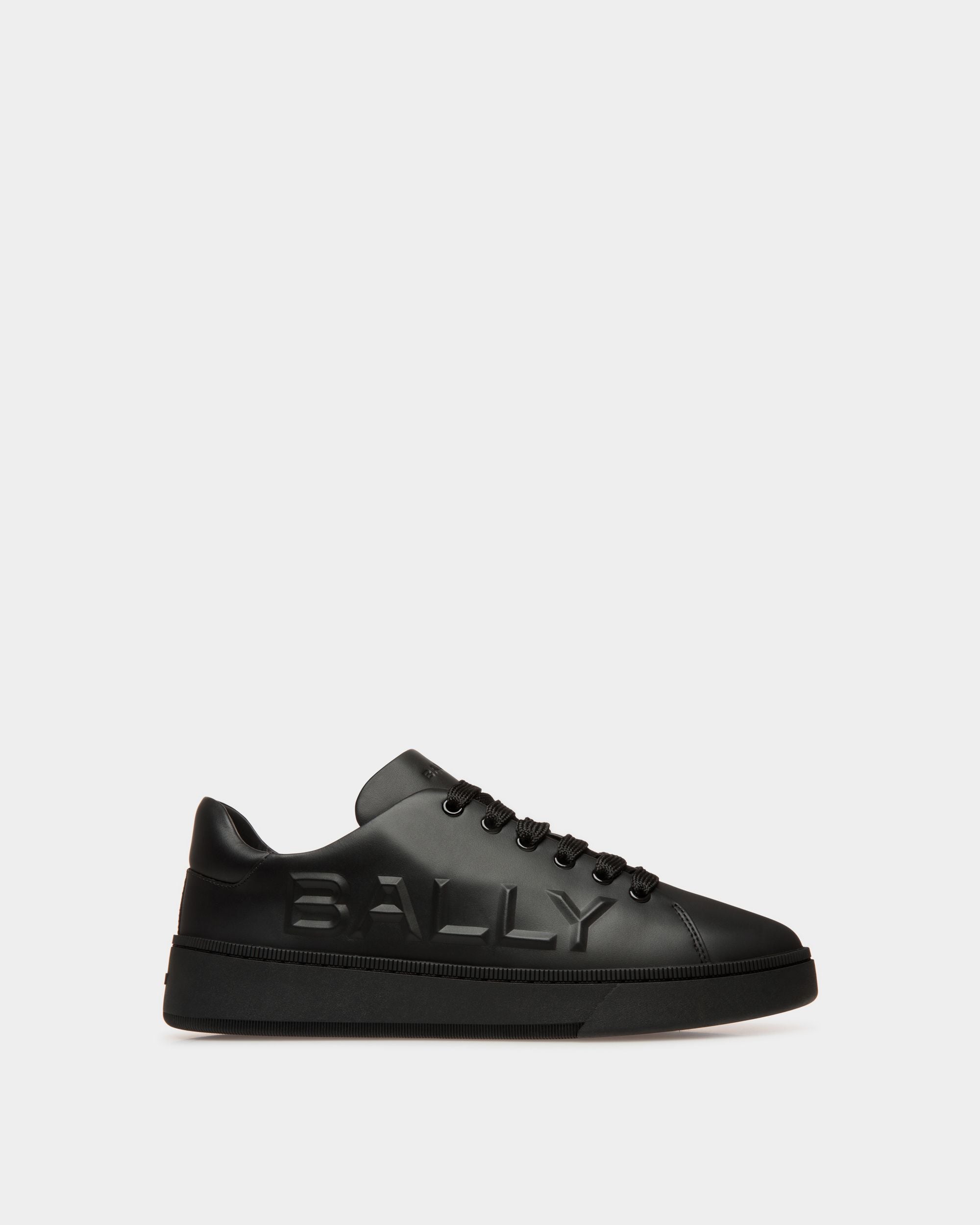 Raise Sneaker in Black Leather - Men's - Bally - 01